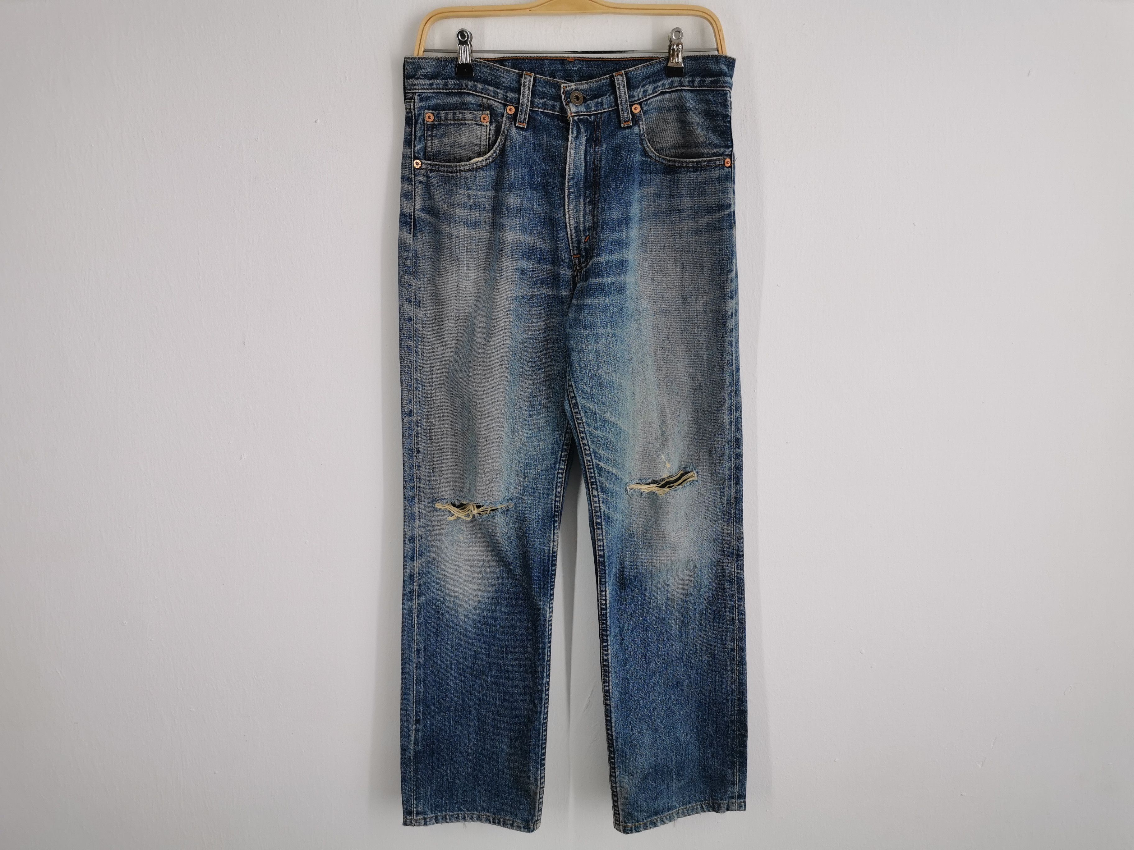 Levi's Distressed Vintage 90's Levis Lot 502 Denim Size 32/31x34 Size US 32 / EU 48 - 2 Thumbnail