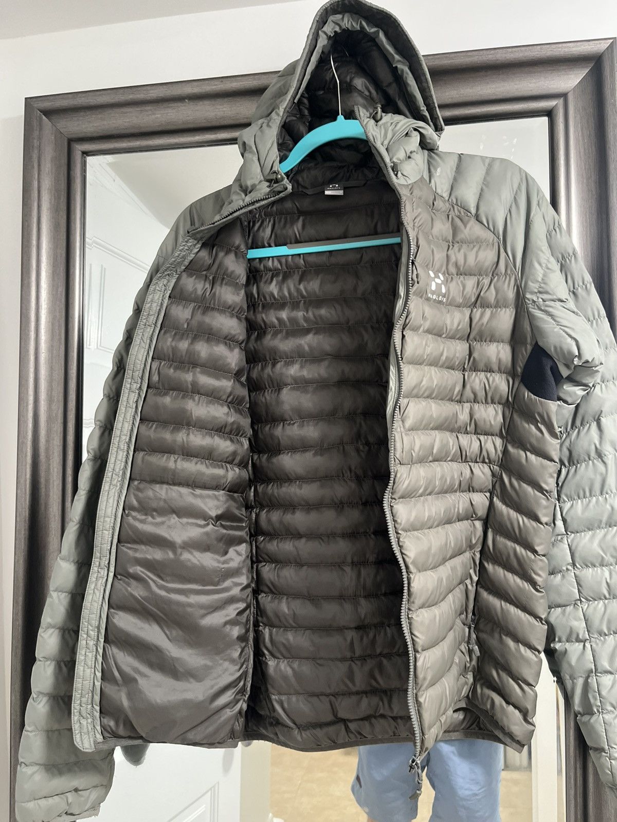 Haglofs Haglofs grey and green khaki microlight pertex puffer jacket Size US S / EU 44-46 / 1 - 8 Thumbnail
