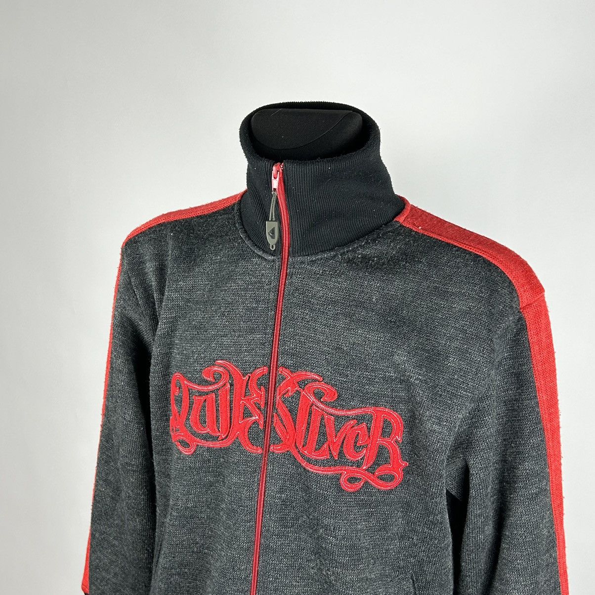 Quiksilver × Vintage Quiksilver black grey red spellout jacket Size US L / EU 52-54 / 3 - 2 Thumbnail