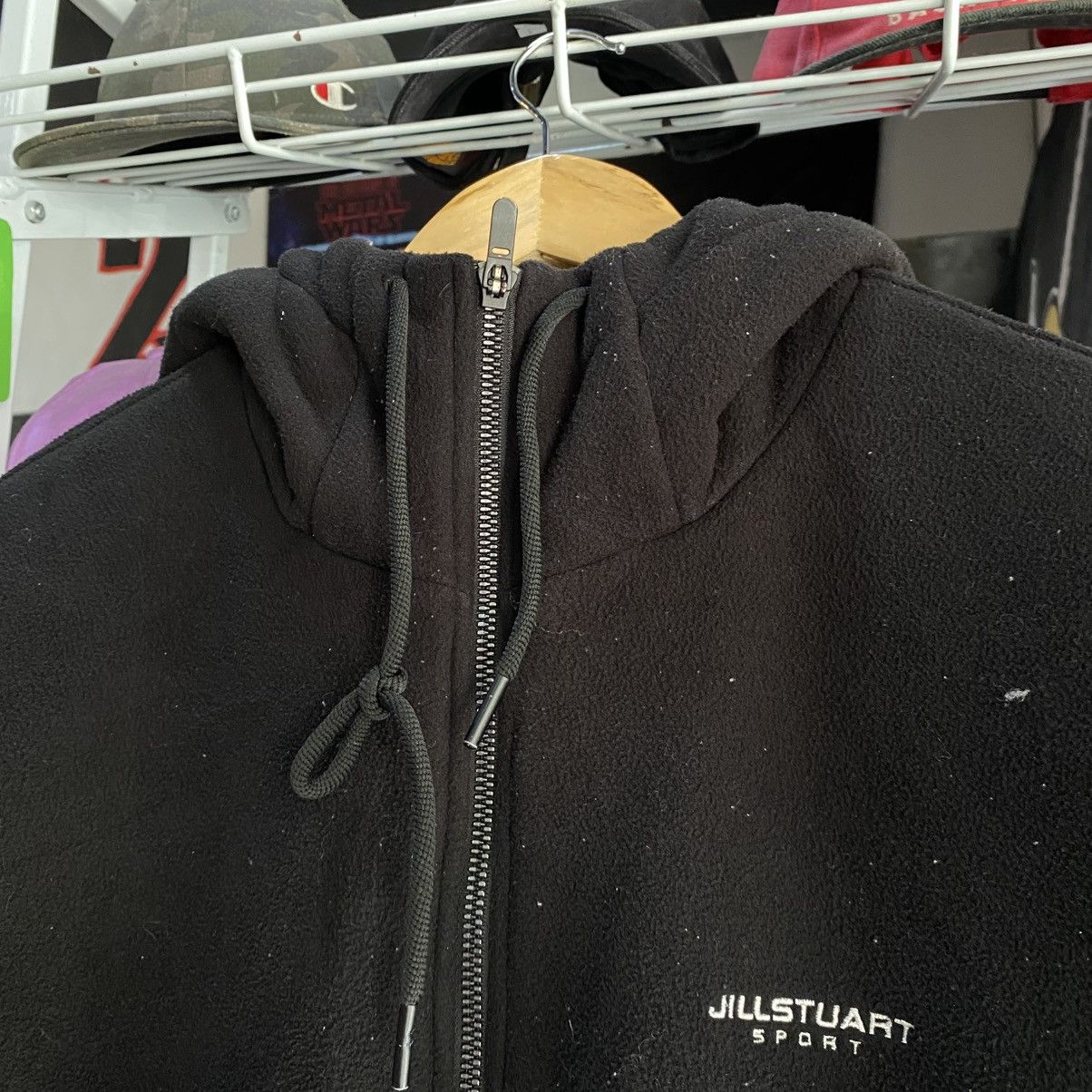 Jil Stuart Vintage Jill Stuart Sport Spell Out Fleece Hoodie Size US L / EU 52-54 / 3 - 9 Thumbnail