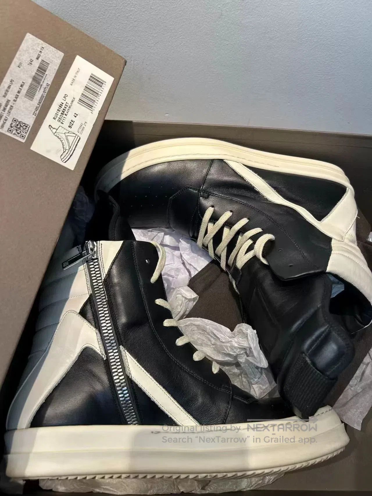 Rick Owens Rick Owens Soft Leather Sneakers. Size US 9 / EU 42 - 8 Thumbnail