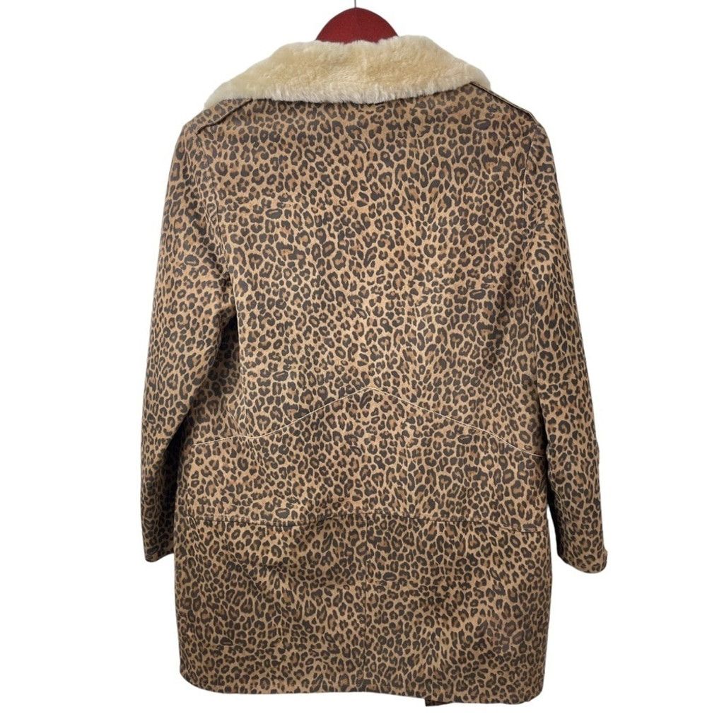 Allsaints AllSaints Collins Leopard Nubuck & Shearling Jacket US XS/2 Size XS / US 0-2 / IT 36-38 - 7 Thumbnail