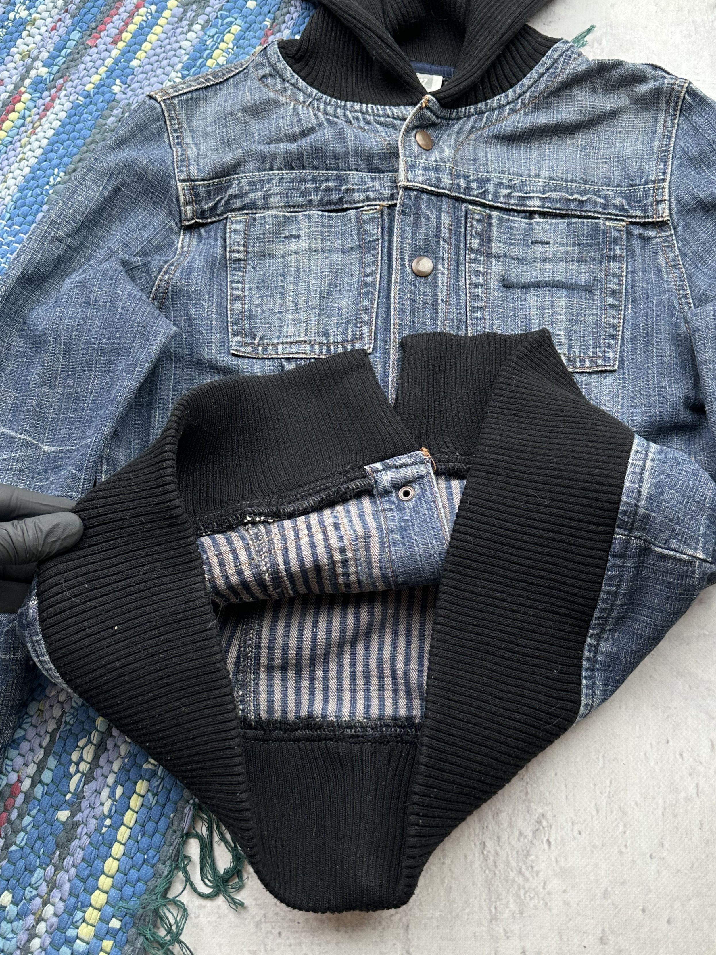 Japanese Brand Vintage Cropped Denim Jacket A14D15(442) Size S / US 4 / IT 40 - 5 Thumbnail