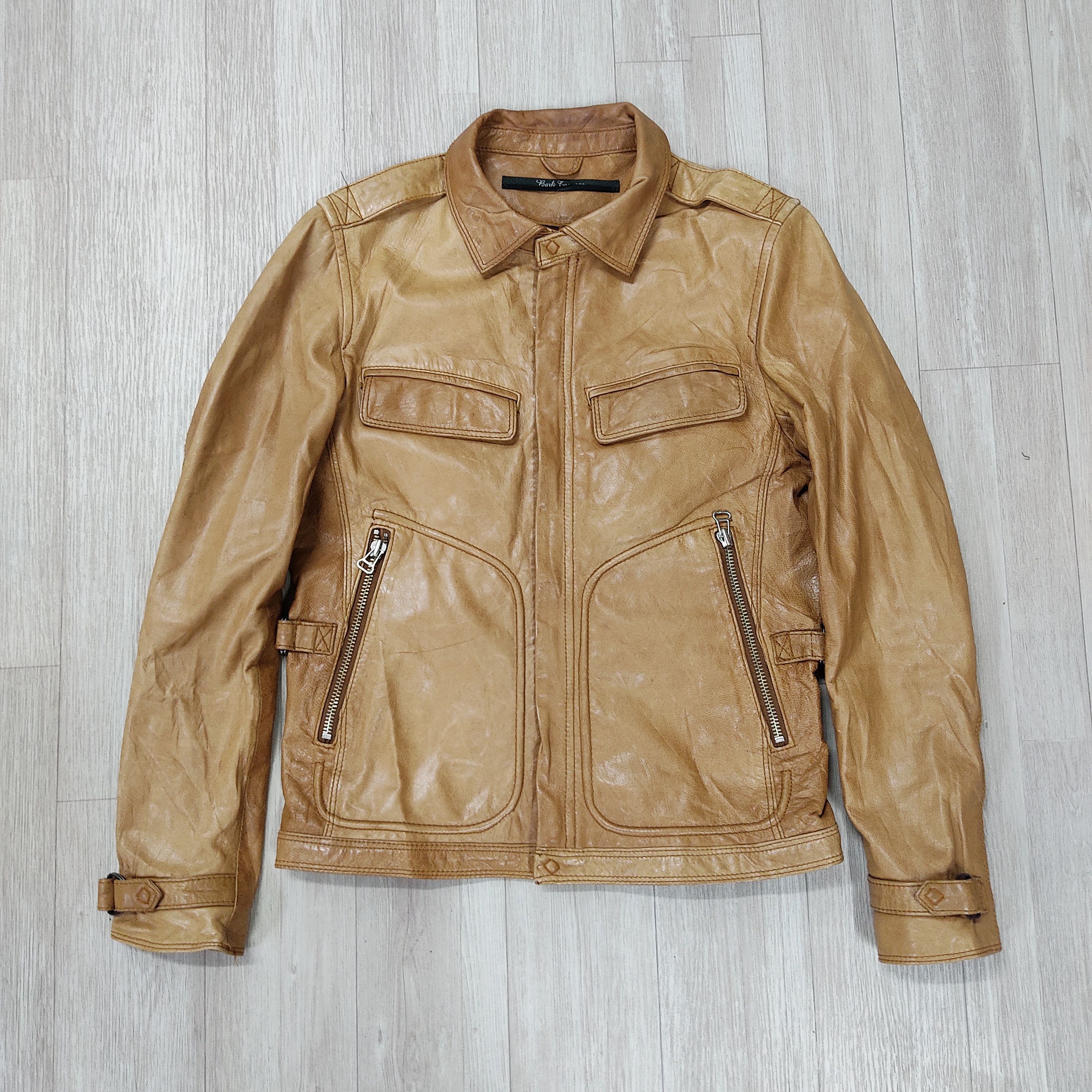 Bark Bark Tannage Goat Skin Tan Leather Jacket Size US XS / EU 42 / 0 - 2 Thumbnail