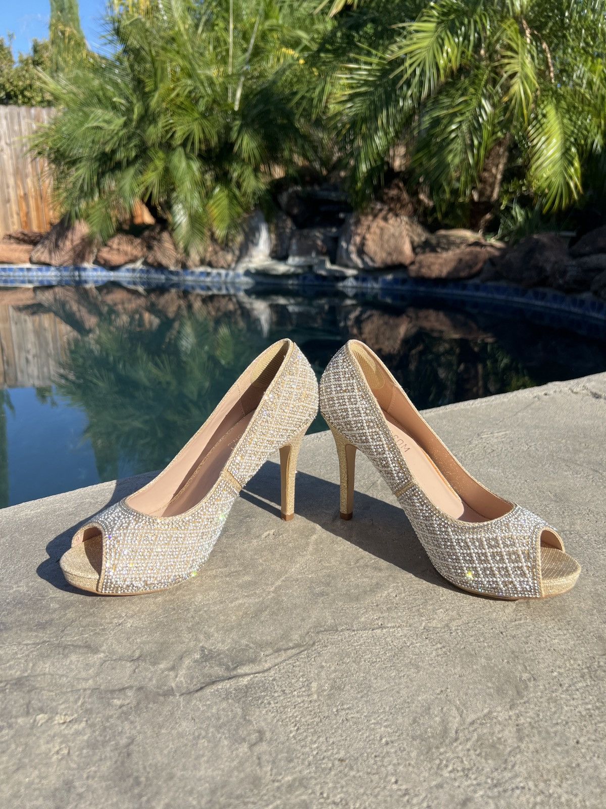 Other pearl/diamond heels Size US 7 / IT 37 - 5 Thumbnail