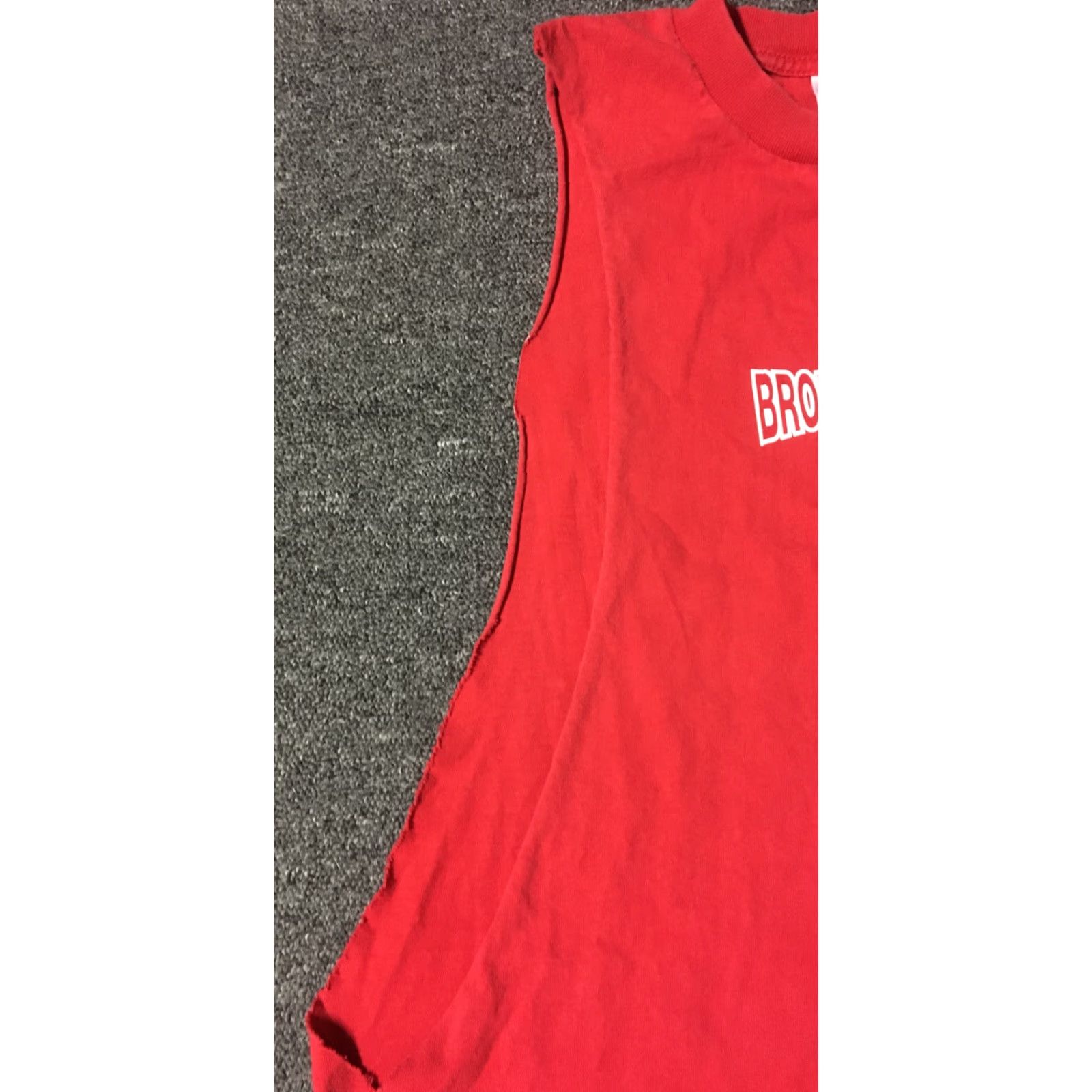 Vintage VINTAGE 90s Broke Dikk Fight Club Tap U Out Tank Top XL Hawaii Red T-Shirt Men Sleeveless Grunge Humor Funny Rock Punk Size US XL / EU 56 / 4 - 6 Thumbnail