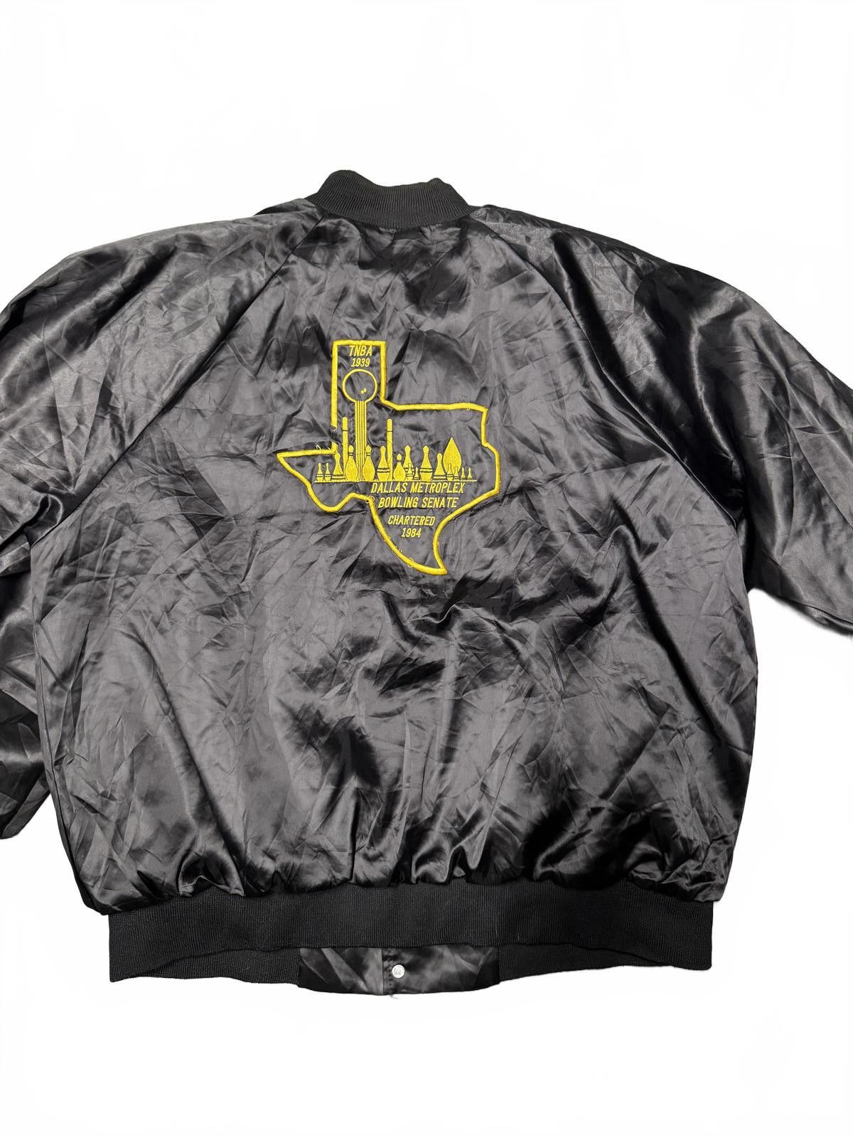 Other Vintage Black Satin Bomber Jacket with Embroidery Size US XXL / EU 58 / 5 - 5 Thumbnail