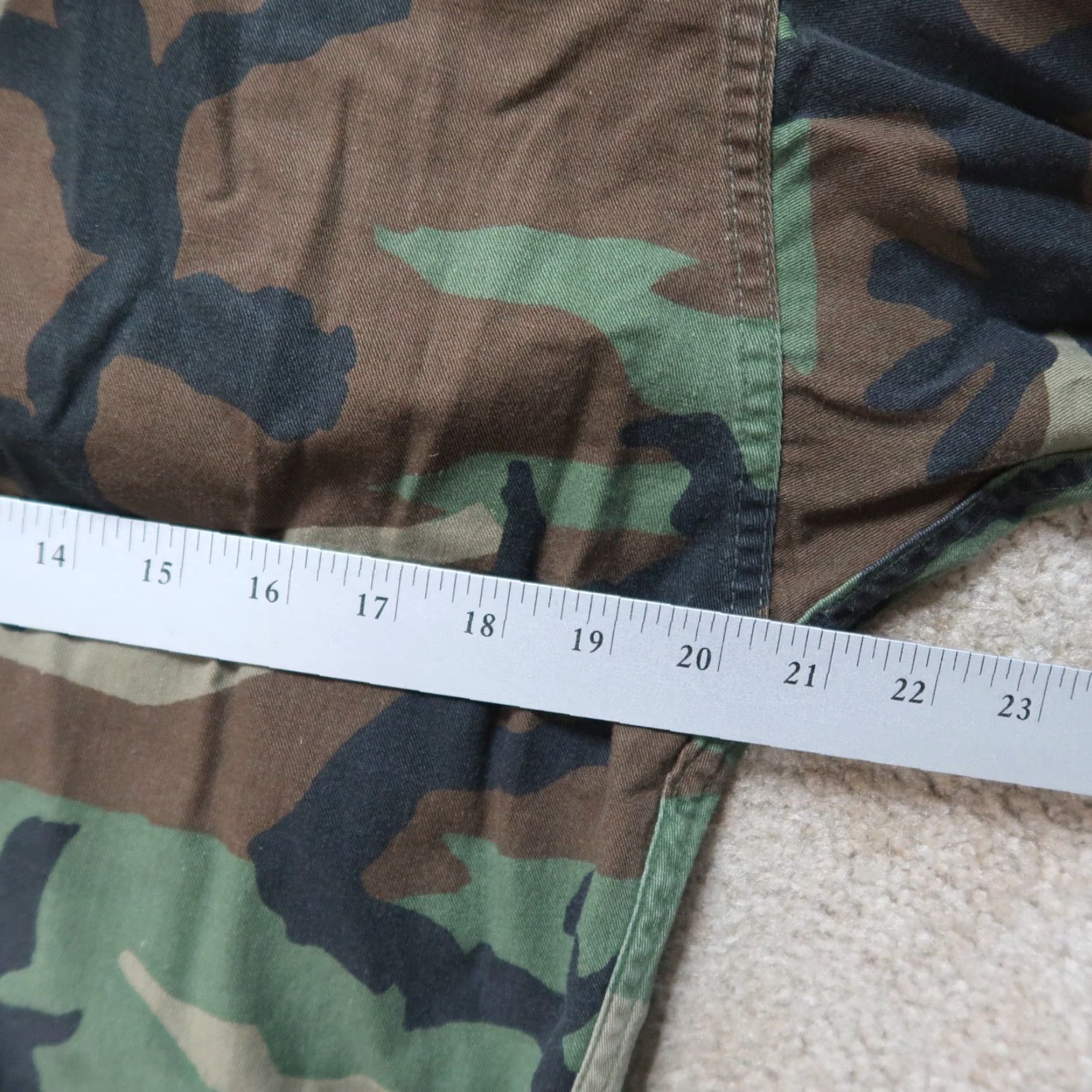 Vintage VINTAGE US Army Woodland Camouflage BDU Combat Coat Shirt Men S Short Military Jacket Coat Short Sleeve Pockets Size US 29 - 6 Thumbnail