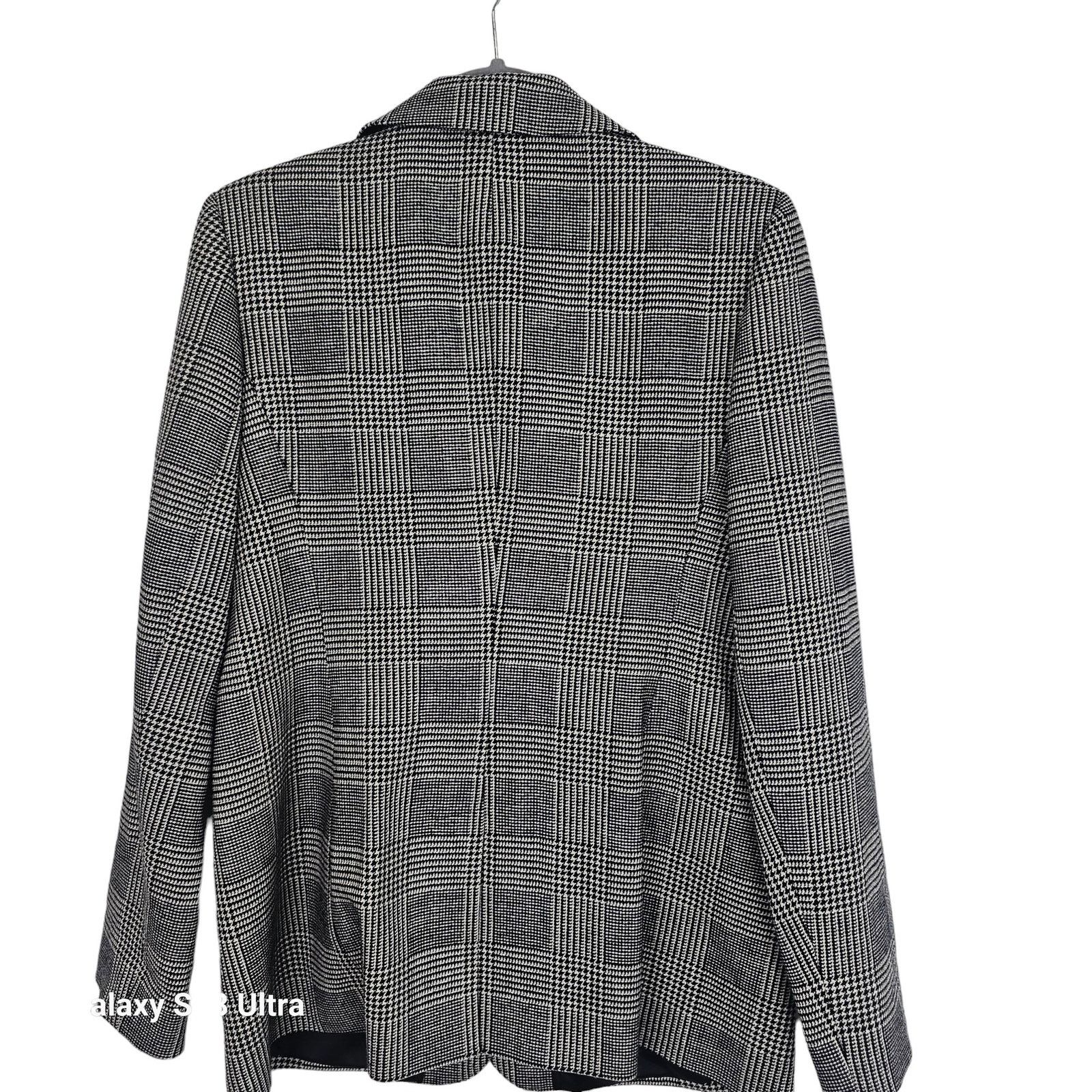 Bloomingdale's Vintage Bloomingdales Womens Wool Glen Plaid Blazer Size 12 Size XL / US 12-14 / IT 48-50 - 7 Thumbnail