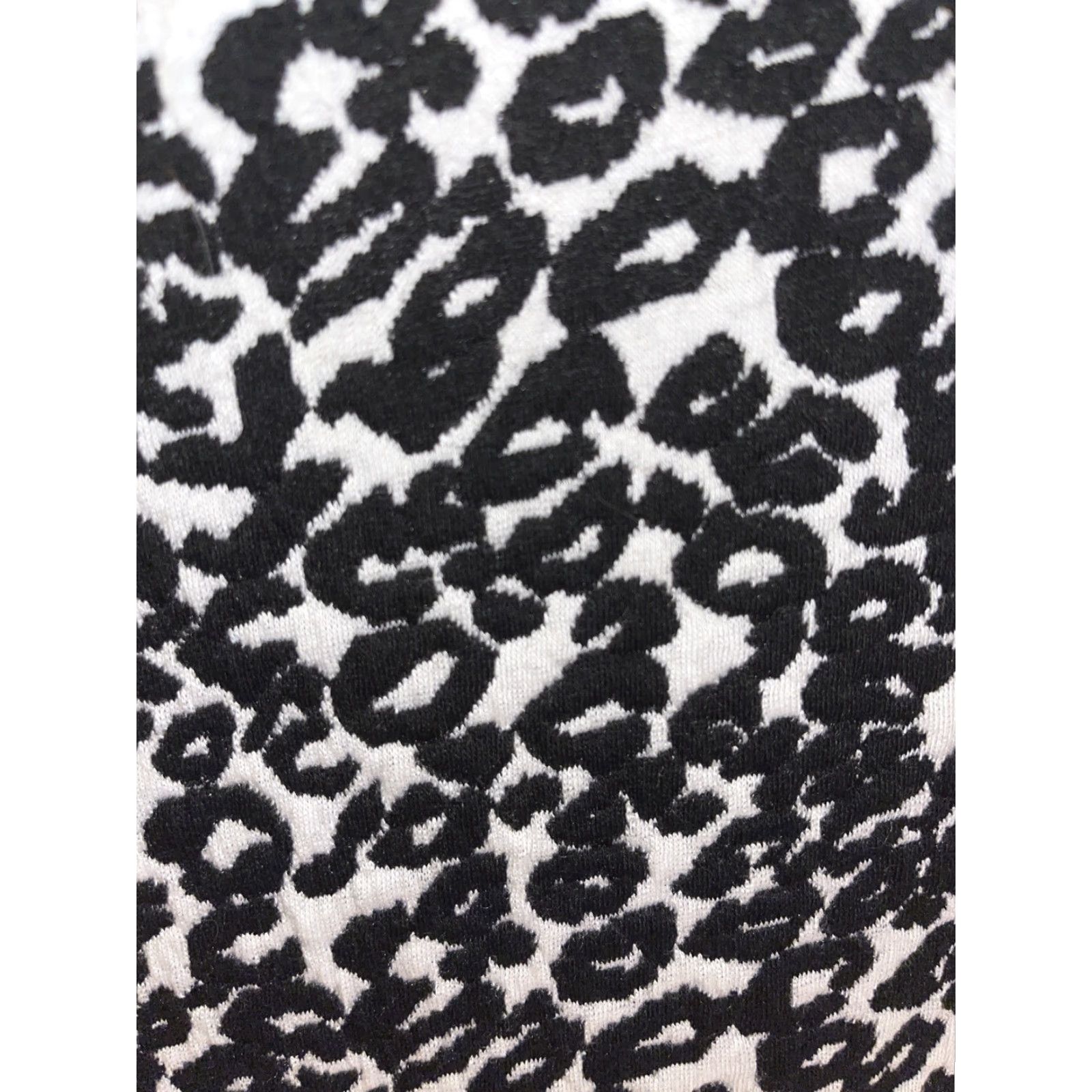 H&M H&M Divided Womens Tank Dress Size 4 Stretch Black White Leopard Print 90s Style Size S / US 4 / IT 40 - 2 Thumbnail