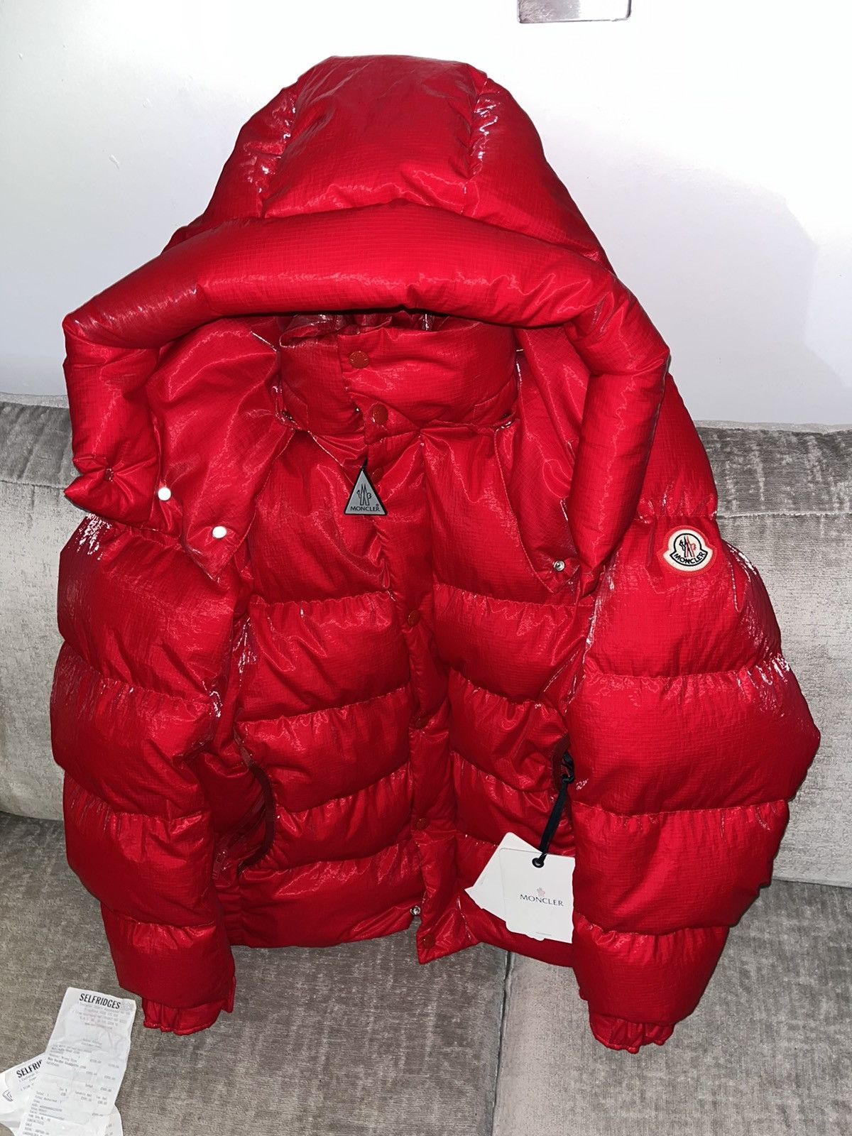 image of Nylon Verdon Moncler in Red, Men's (Size Medium)
