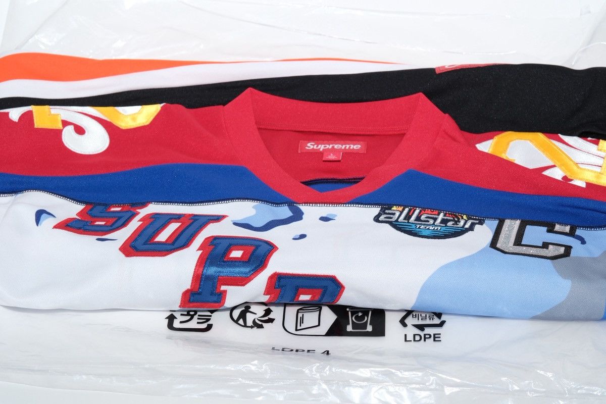 Supreme Supreme SS26 Paneled Hockey Jersey Size Large White Size US L / EU 52-54 / 3 - 5 Thumbnail