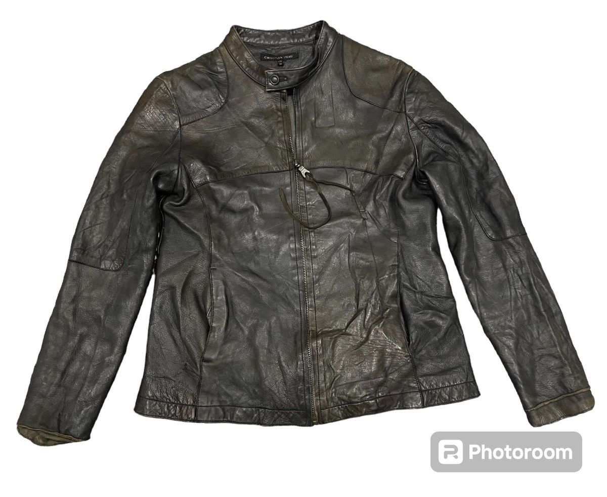 CHRISTIAN PEAU VINTAGE CHRISTIAN PEAU GOAT LEATHER BIKER JACKET Size XS / US 0-2 / IT 36-38 - 2 Thumbnail