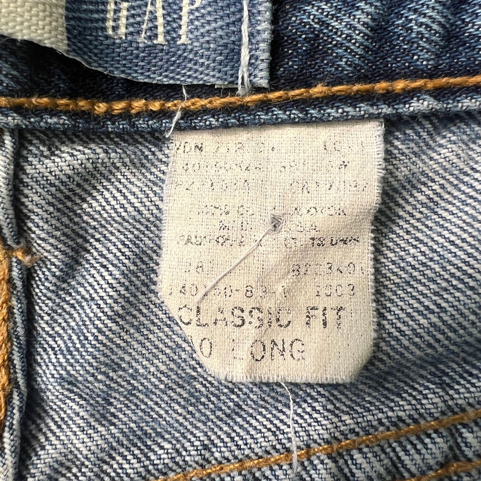 Gap GAP Vintage Classic Fit High Rise Straight Jeans 10L Blue Size 32" / US 10 / IT 46 - 7 Thumbnail