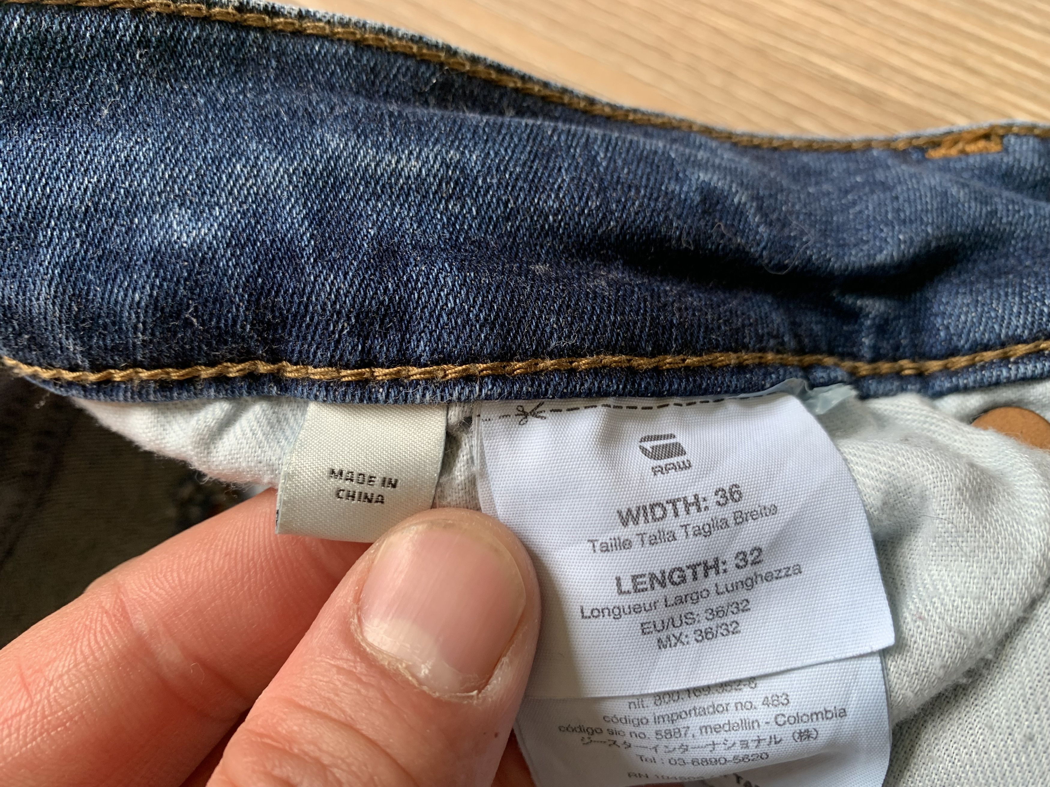 G-Star G Star Raw 3301 Straight Tapered Jeans Size US 32 / EU 48 - 9 Thumbnail