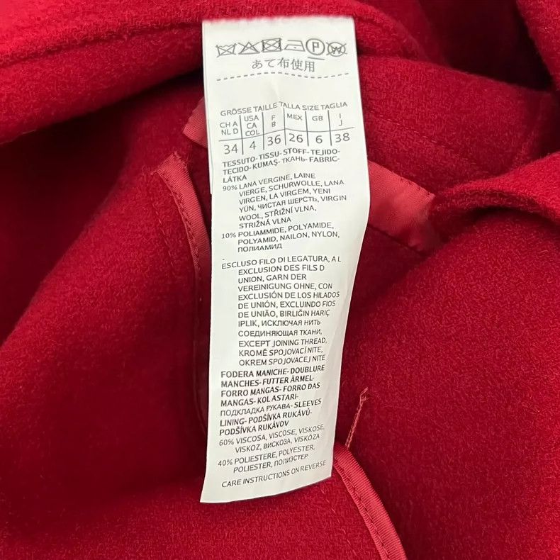 Max Mara Max Mara Red wool coat Size S / US 4 / IT 40 - 5 Thumbnail