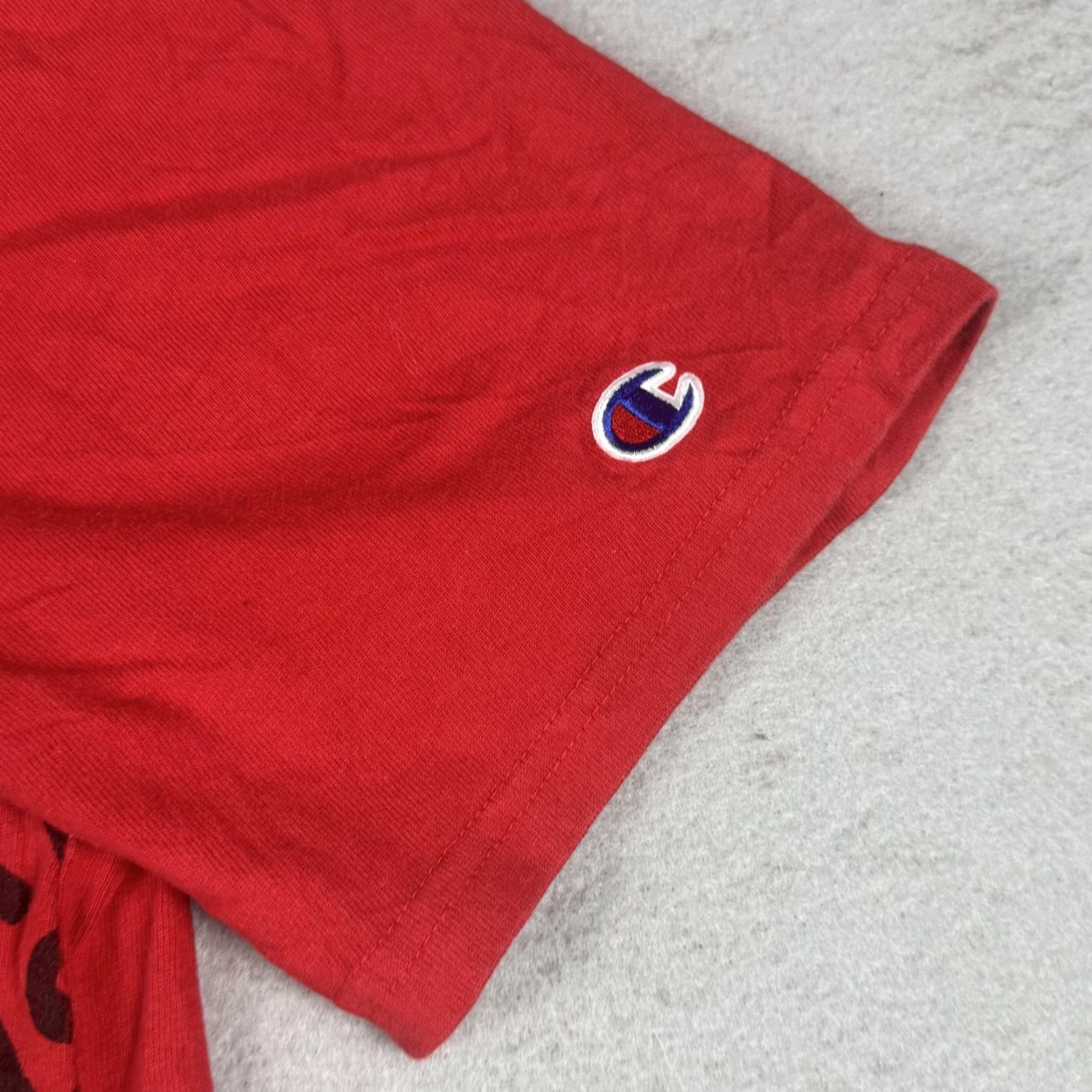 Champion CHAMPION Shirt Mens Large Red Graphic Print Short Sleeve Crew Neck Sports Since 1919 Size US L / EU 52-54 / 3 - 6 Thumbnail