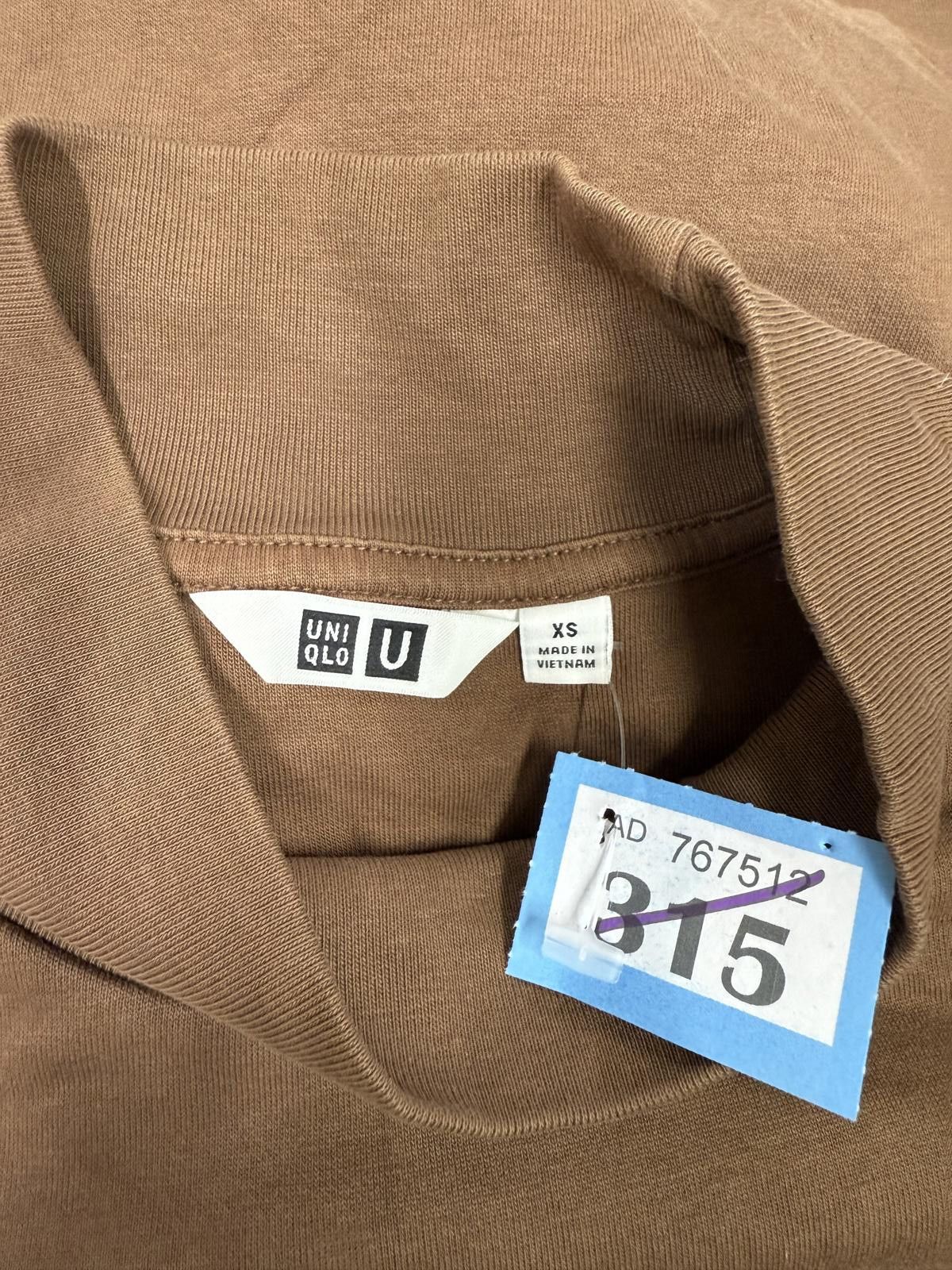 Uniqlo UNIQLO U Brown Mock Neck Long Sleeve Top XS Size US XS / EU 42 / 0 - 2 Thumbnail
