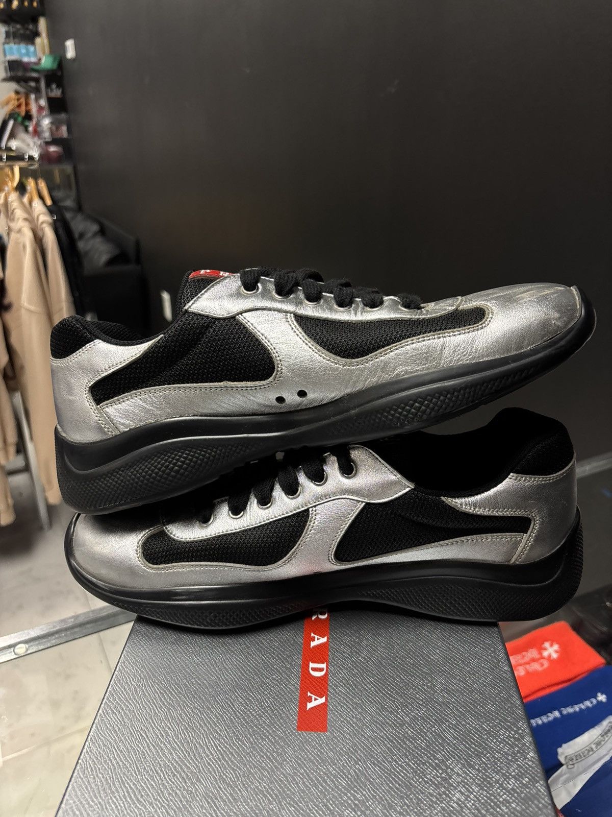 Prada Prada Americas Cup sneakers silver Size US 10 / EU 43 - 5 Thumbnail
