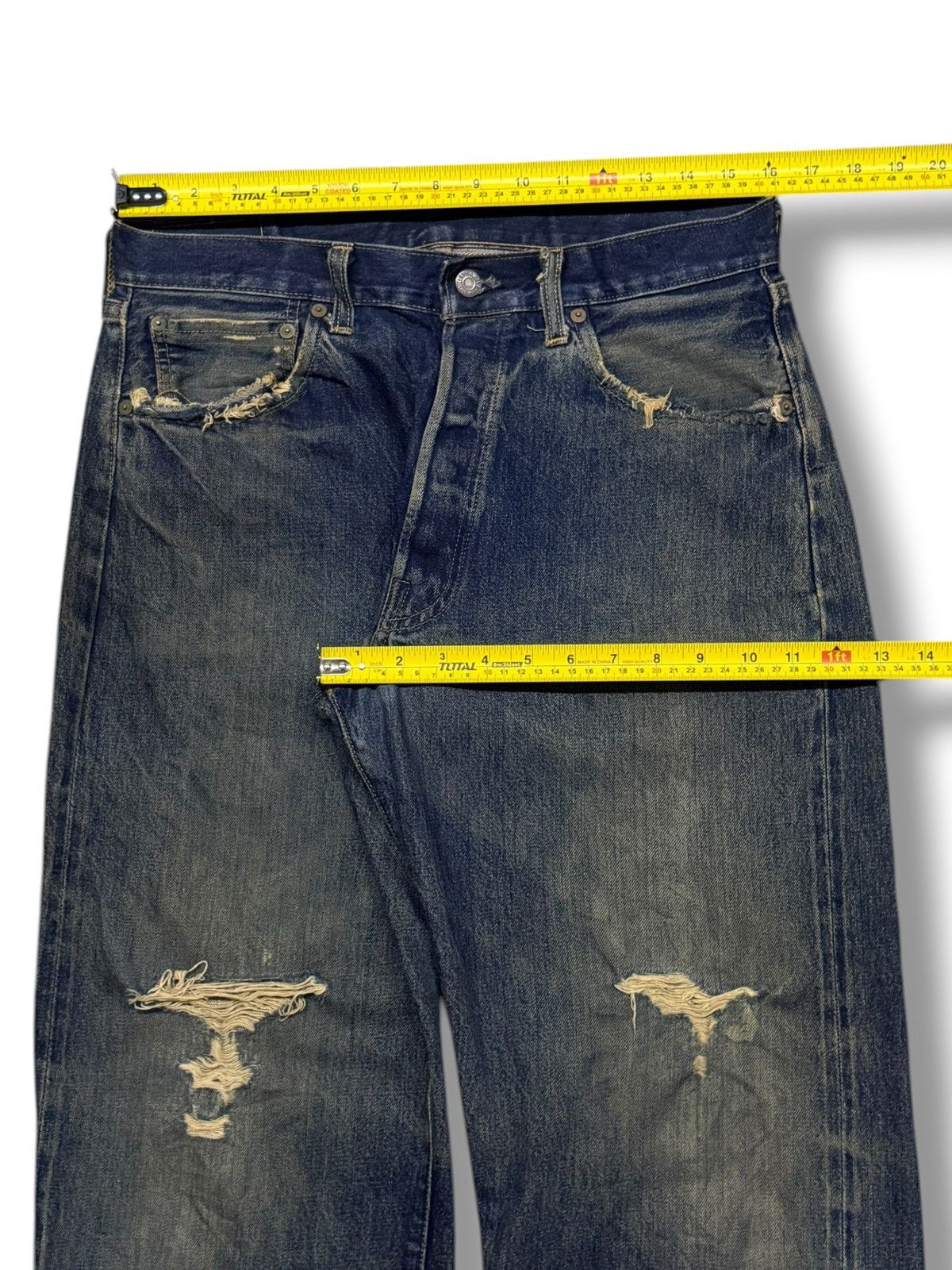 Levi's Vintage Clothing Vintage 00s Levi’s 501 Selvedge Big E USA Made 555 | W32 Size US 32 / EU 48 - 19 Thumbnail
