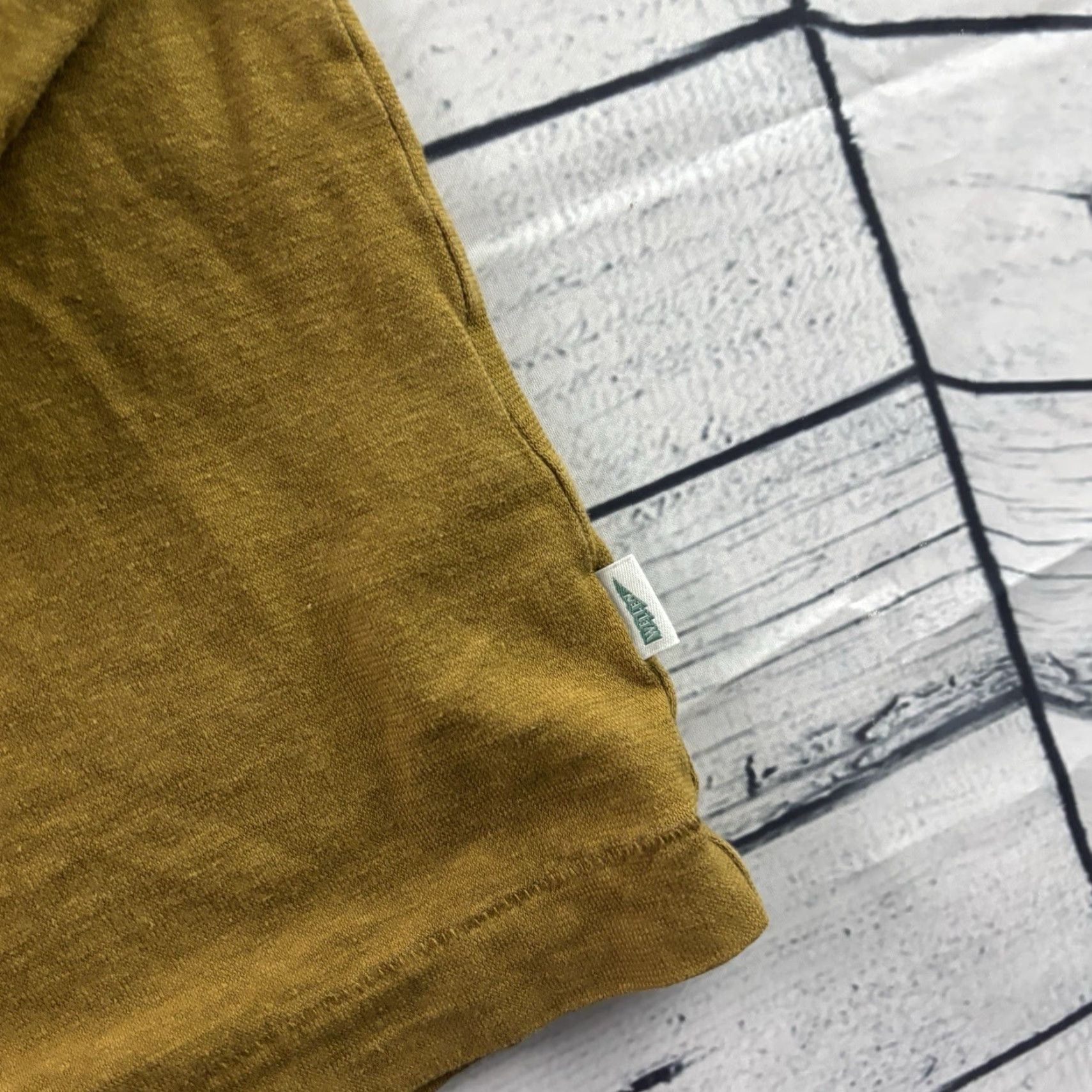 Vintage Wellen Long Sleeve Hemp Cotton Pocket T Shirt Men XXL Brown Size US XXL / EU 58 / 5 - 3 Thumbnail