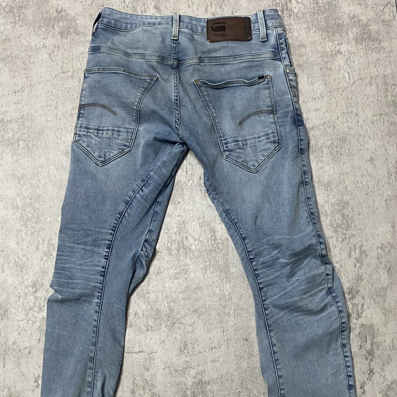 G-Star G-Star RAW Denim Jeans - blue & white #denim Size US 30 / EU 46 - 1 Thumbnail