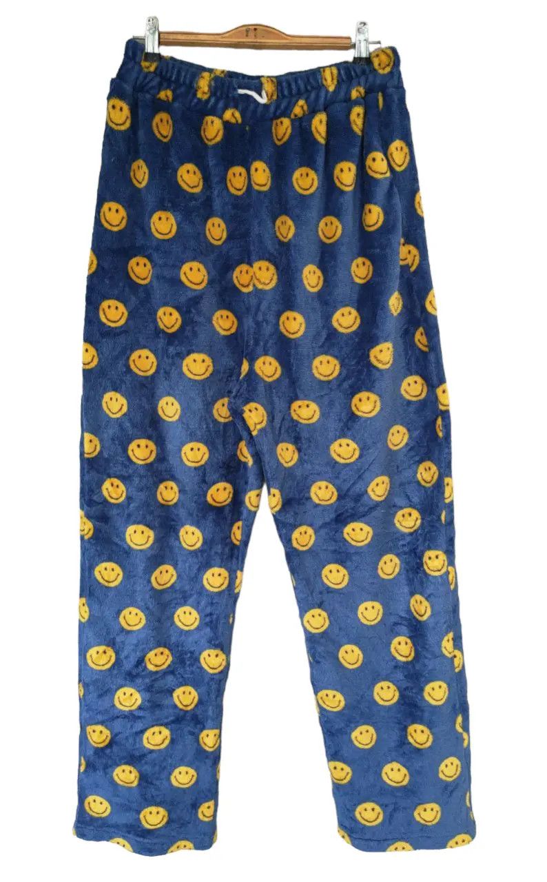 Japanese Brand Smiley Fleece Sweatpants Size US 30 / EU 46 - 1 Thumbnail