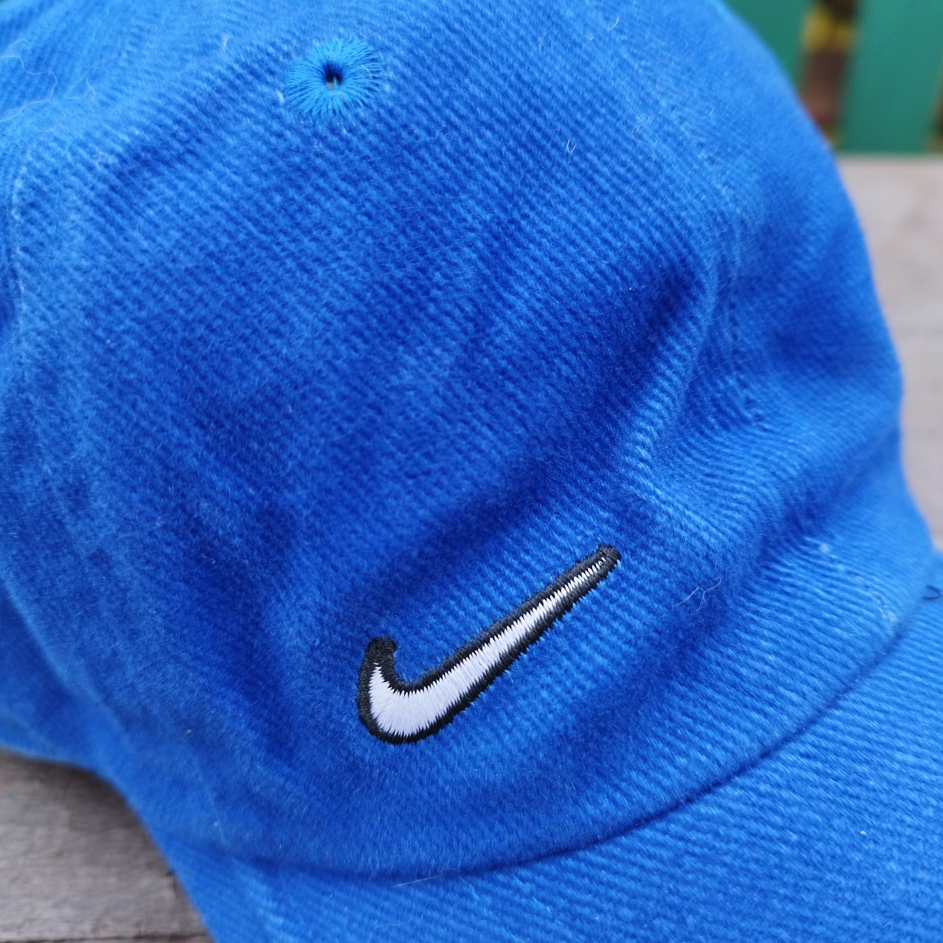 Nike Vintage Nike Ronaldo Swoosh Cap - Blue/White - One Size Size ONE SIZE - 5 Thumbnail