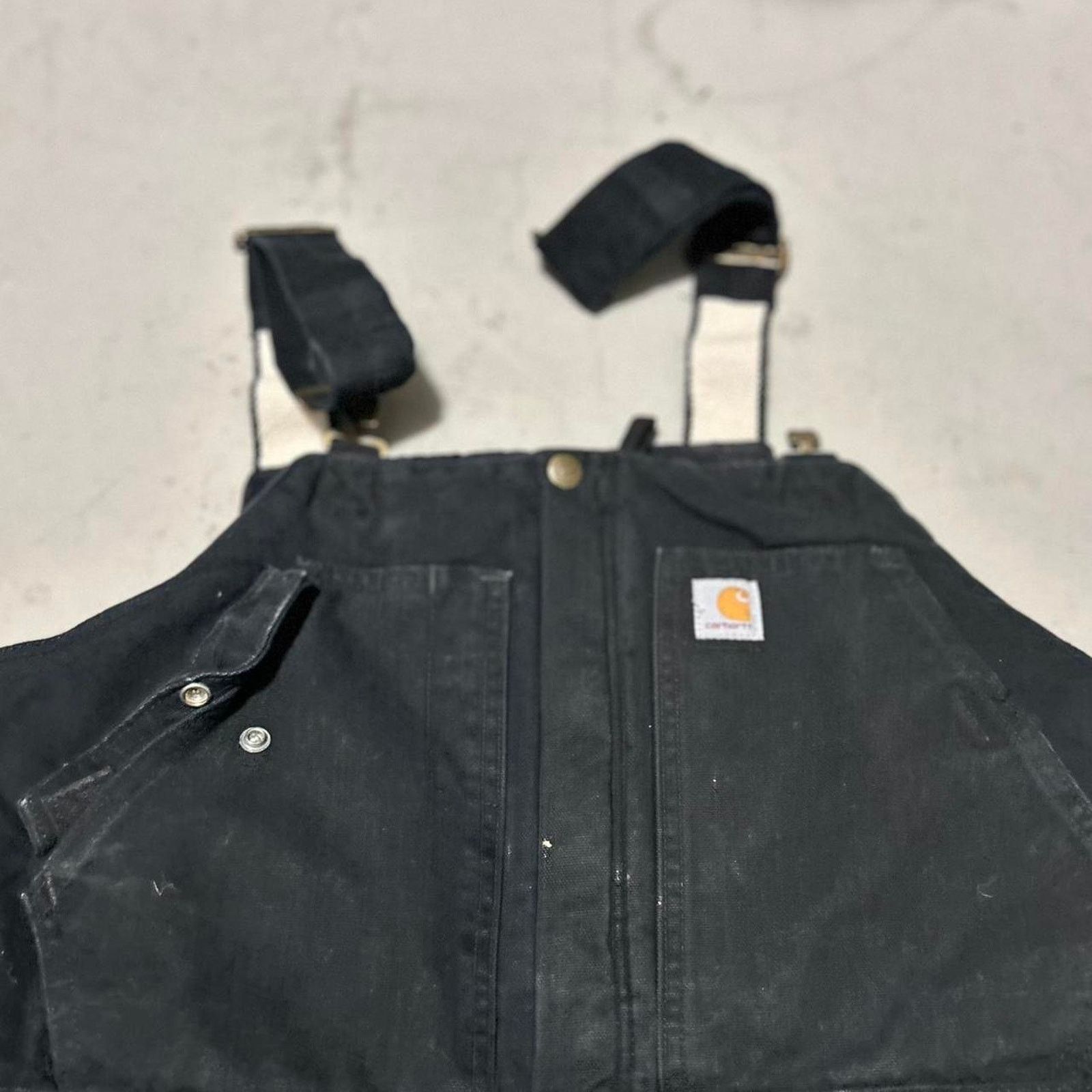 Carhartt **Carhartt Overalls Men’s Size 12/14 Short - Black Coveralls Size US 34 / EU 50 - 3 Thumbnail