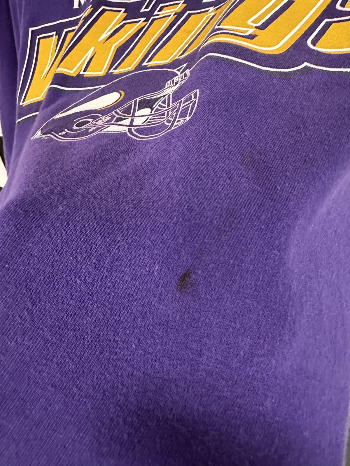NFL × Vintage Vintage 90s Minnesota Vikings Graphic Tee Size US XL / EU 56 / 4 - 5 Thumbnail