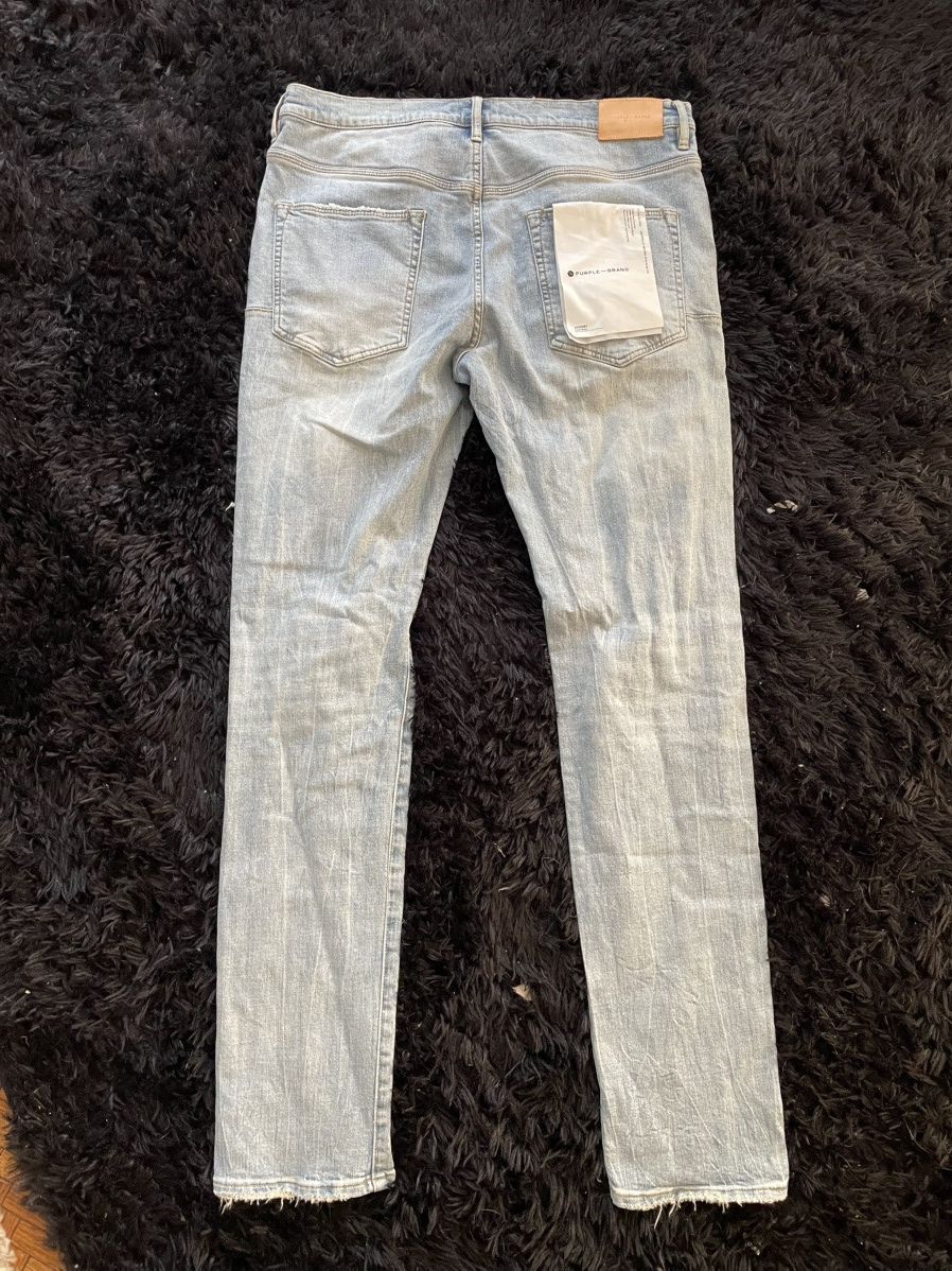 Purple Brand Purple Brand Distressed Blue Denim Size US 38 / EU 54 - 6 Thumbnail