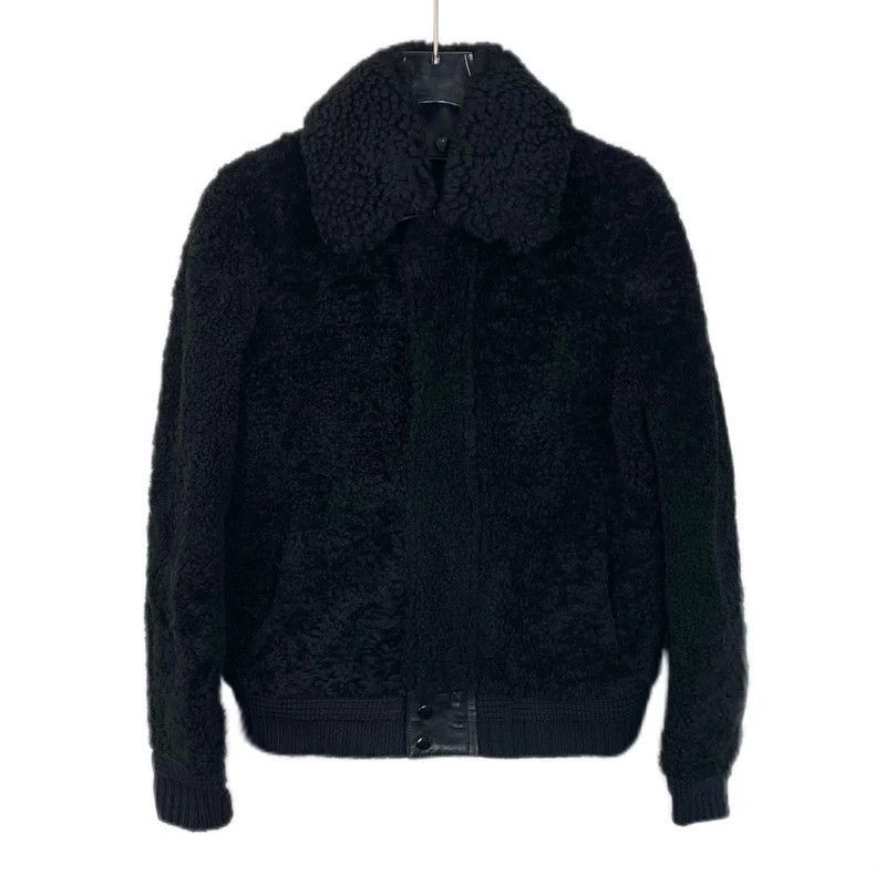 Saint Laurent Paris Saint Laurent Black Shearling Jacket-2506 Size US M / EU 48-50 / 2 - 1 Thumbnail