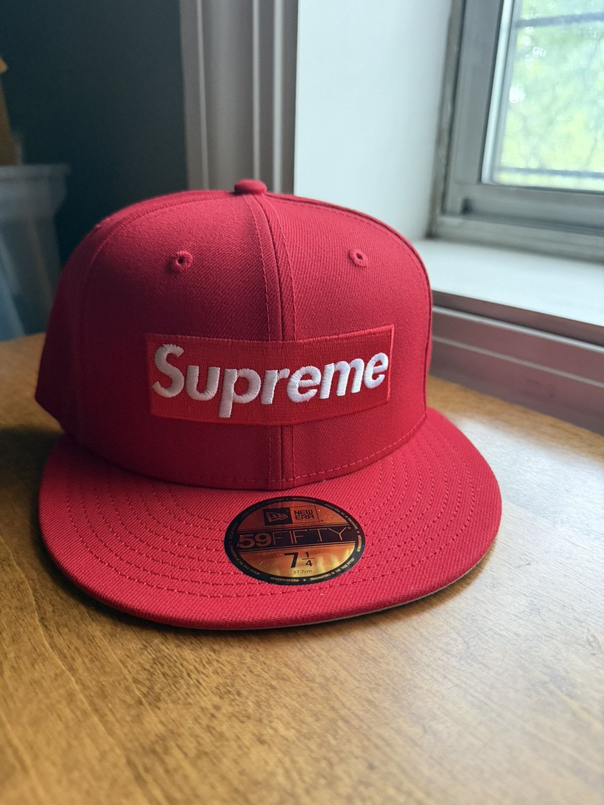 New Era × Supreme Supreme Gonz New Era Box Logo Cap Gray Size 7 1