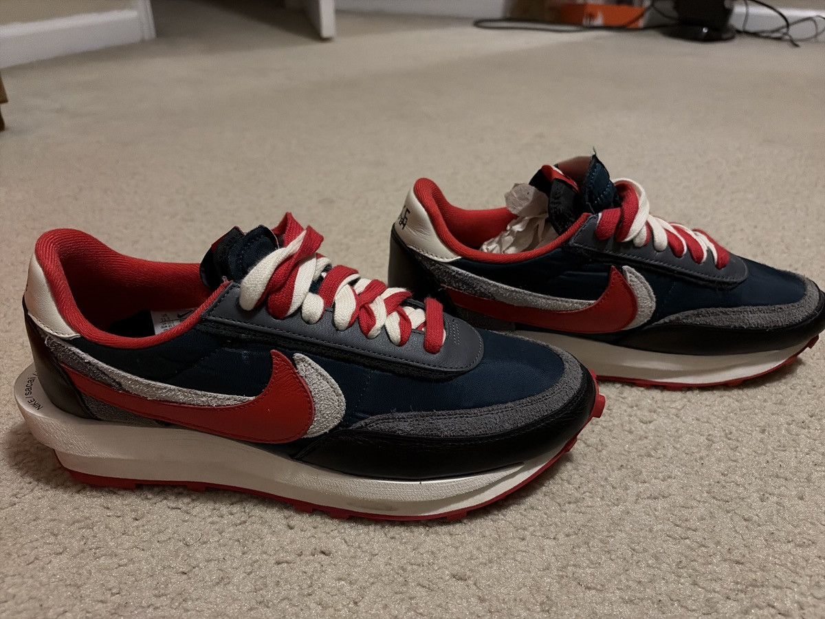 Nike NIKE LD WAFFLE Undercover Midnight Spruce University Red Size US 11.5 / EU 44-45 - 2 Thumbnail