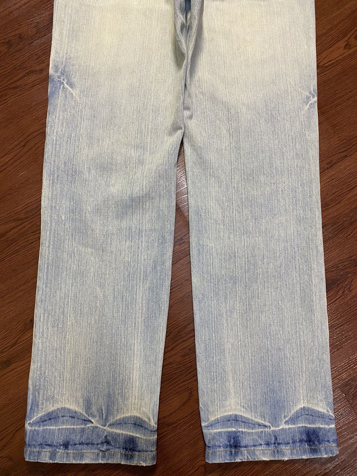 Japanese Brand Vintage Japanese Brands Faded Wash Distressed Loose Jeans Size US 32 / EU 48 - 7 Thumbnail