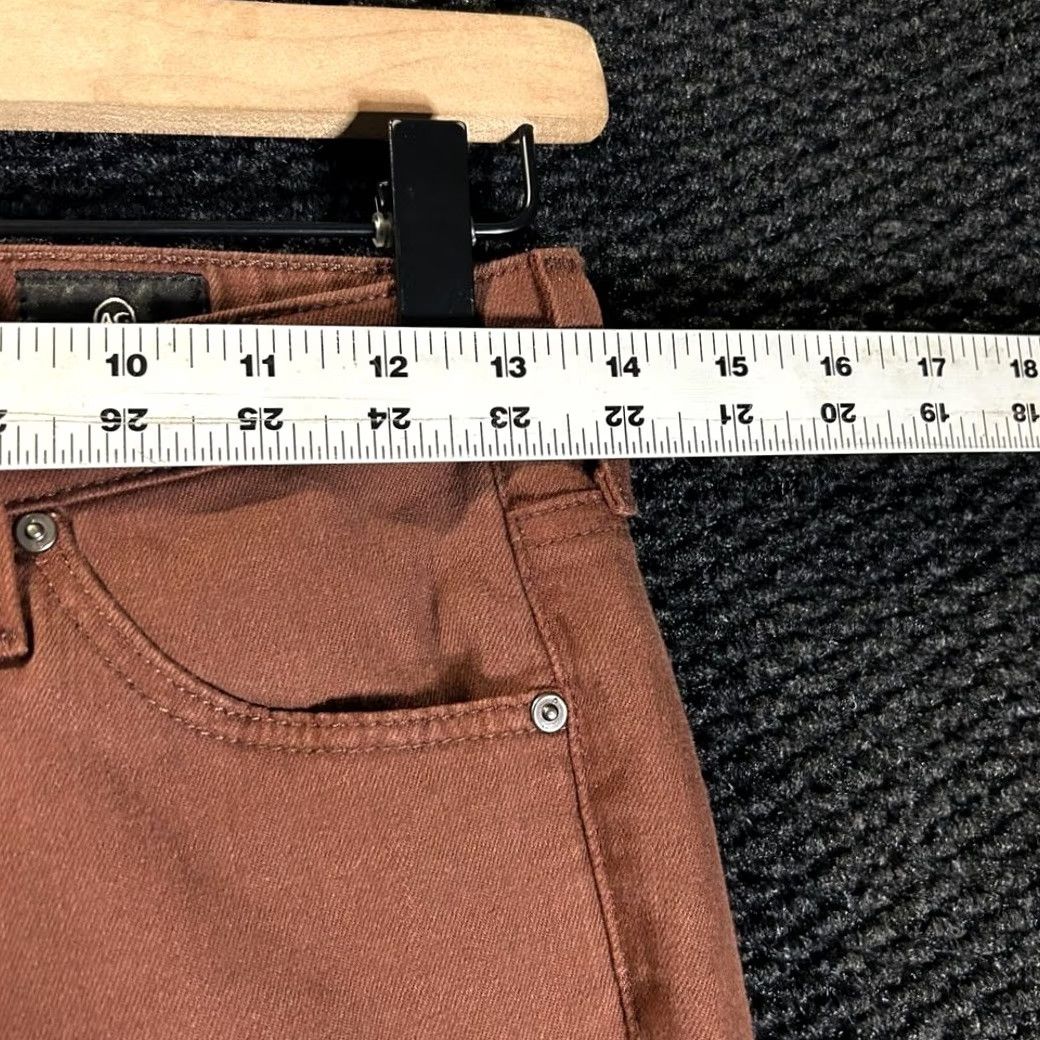 Vintage AG Adriano Goldschmied Legging Super Skinny Ankle Brown Mid Rise Pants Women 25R Size 42" / US 20 - 5 Thumbnail