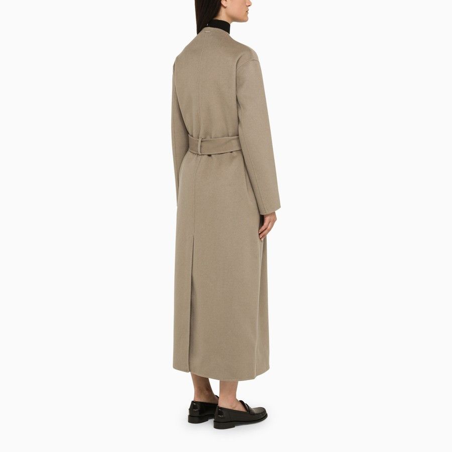 Calvin Klein o1d2blof0824 Wool Coat With Belt in Beige Size S / US 4 / IT 40 - 3 Thumbnail