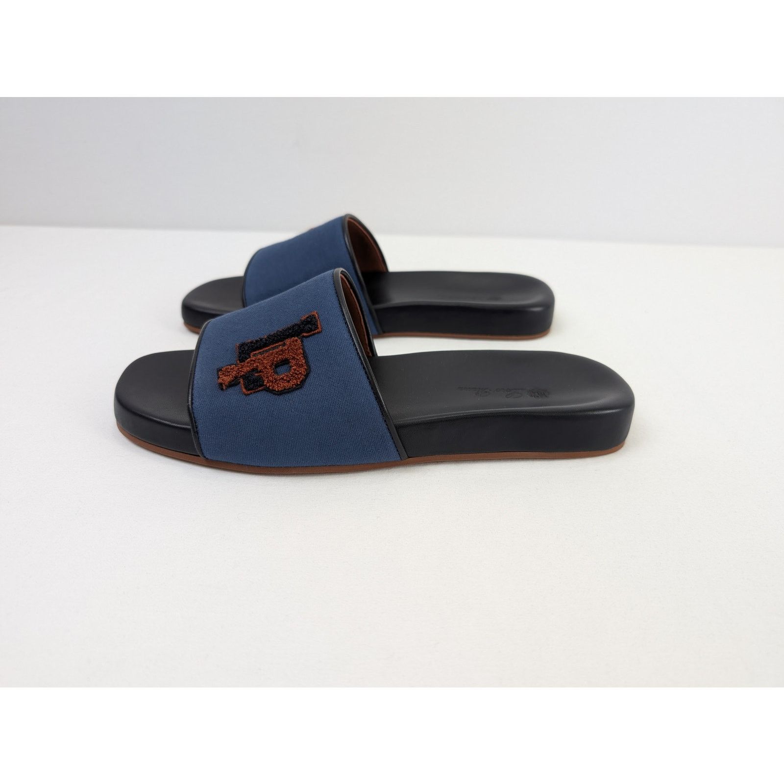 Loro Piana o1rshd1 Sea-Slide LP College Walk New York Dy in Blue/Black Size US 12 / EU 45 - 12 Thumbnail