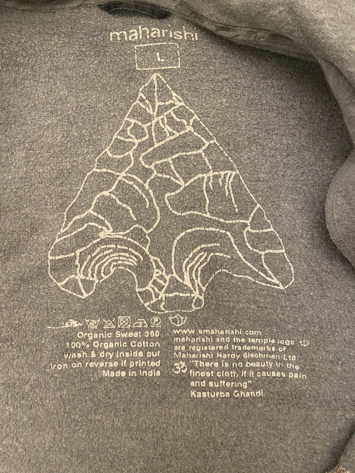 Maharishi Vintage Maharishi Embroidered Flying Eagle Hoodie Size US L / EU 52-54 / 3 - 5 Thumbnail