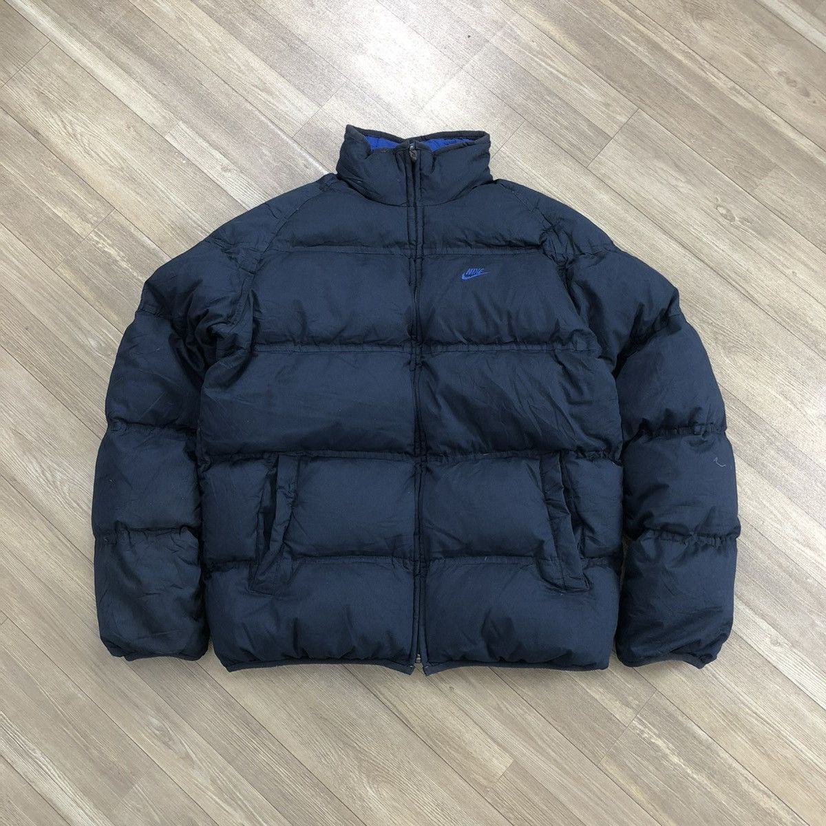 Nike Vintage Nike Swoosh Logo Reversible Puffer Down Jacket Size US M / EU 48-50 / 2 - 18 Thumbnail