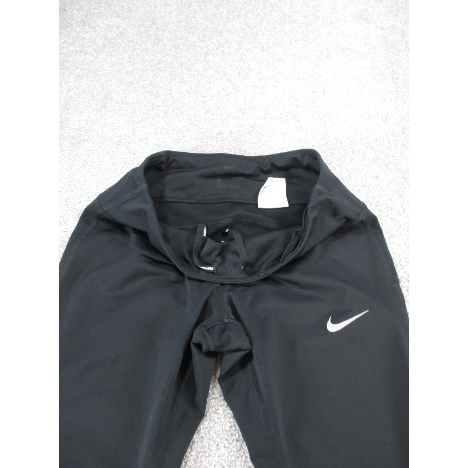 Nike Nike Leggings Womens Medium Dri Fit Black Performance Crop Running Size 32" / US 10 / IT 46 - 4 Thumbnail