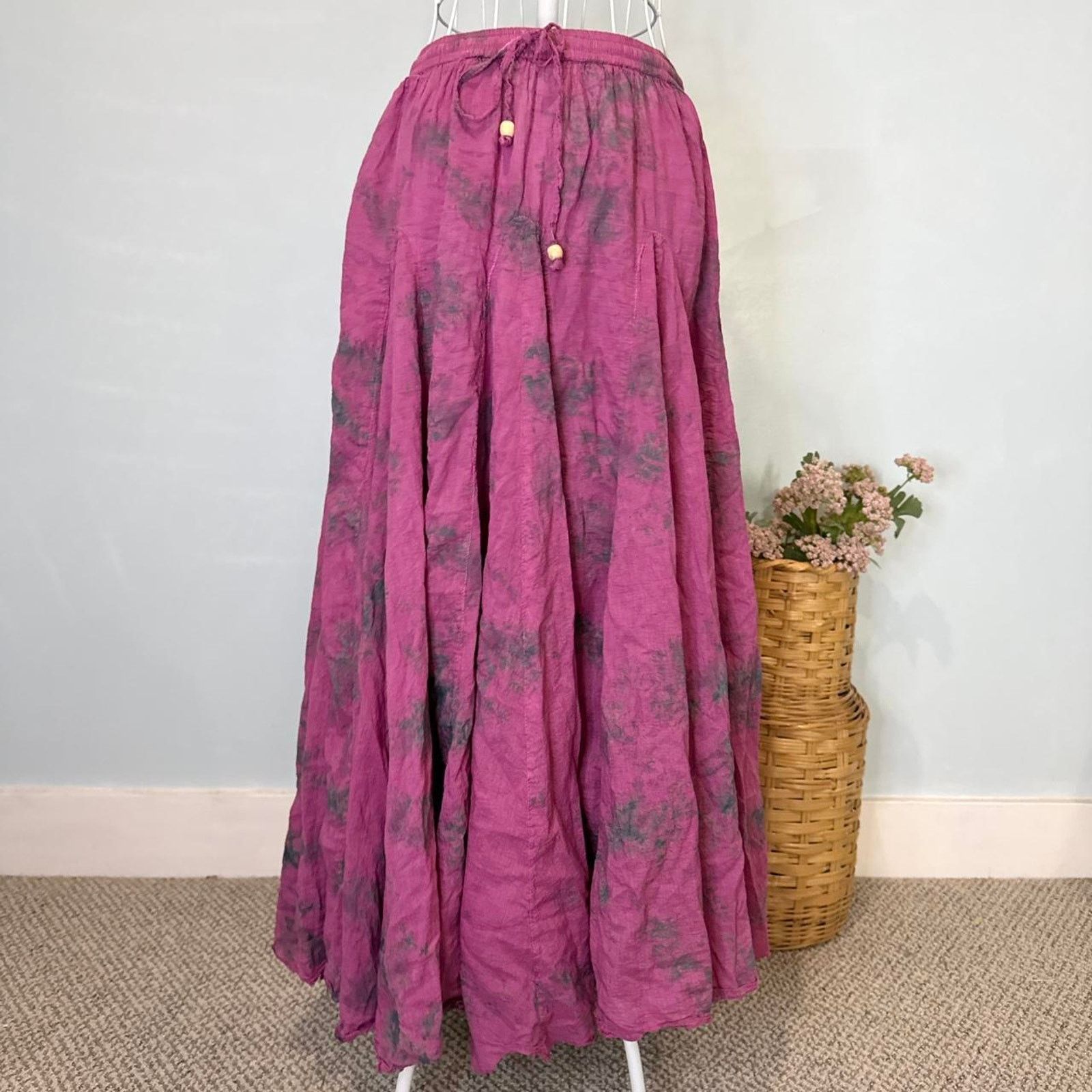 Blue Sky Inn Stunning vintage y2k fairy pink prairie peasant skirt Size 26" / US 2 / IT 38 - 2 Thumbnail