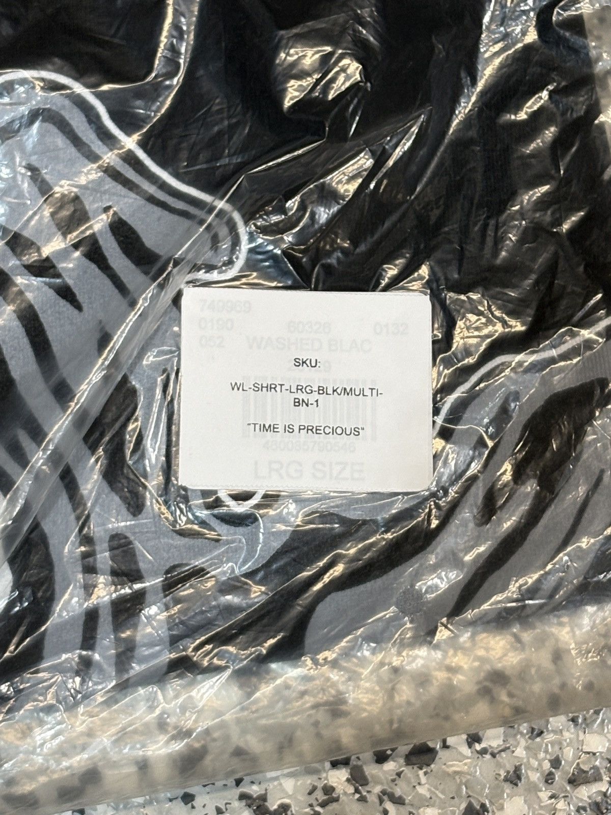 Warren Lotas 2020 Warren Lotas “Time Is Precious” Black T-Shirt Size L Size US L / EU 52-54 / 3 - 7 Thumbnail