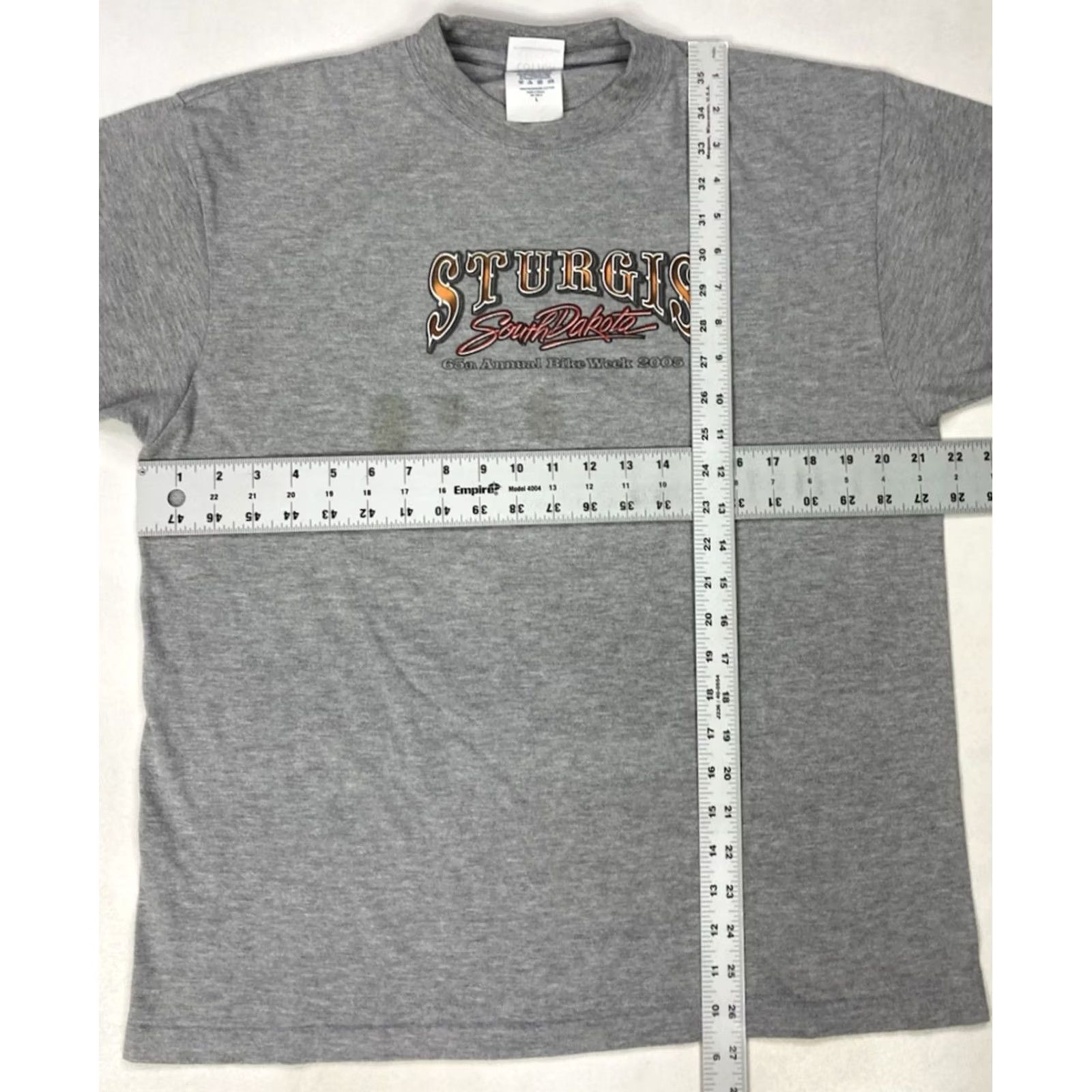 Vintage VINTAGE Sturgis Bike Week 2005 Graphic T-shirt Men Large Gray Motorcycle Shirt Size US L / EU 52-54 / 3 - 7 Thumbnail