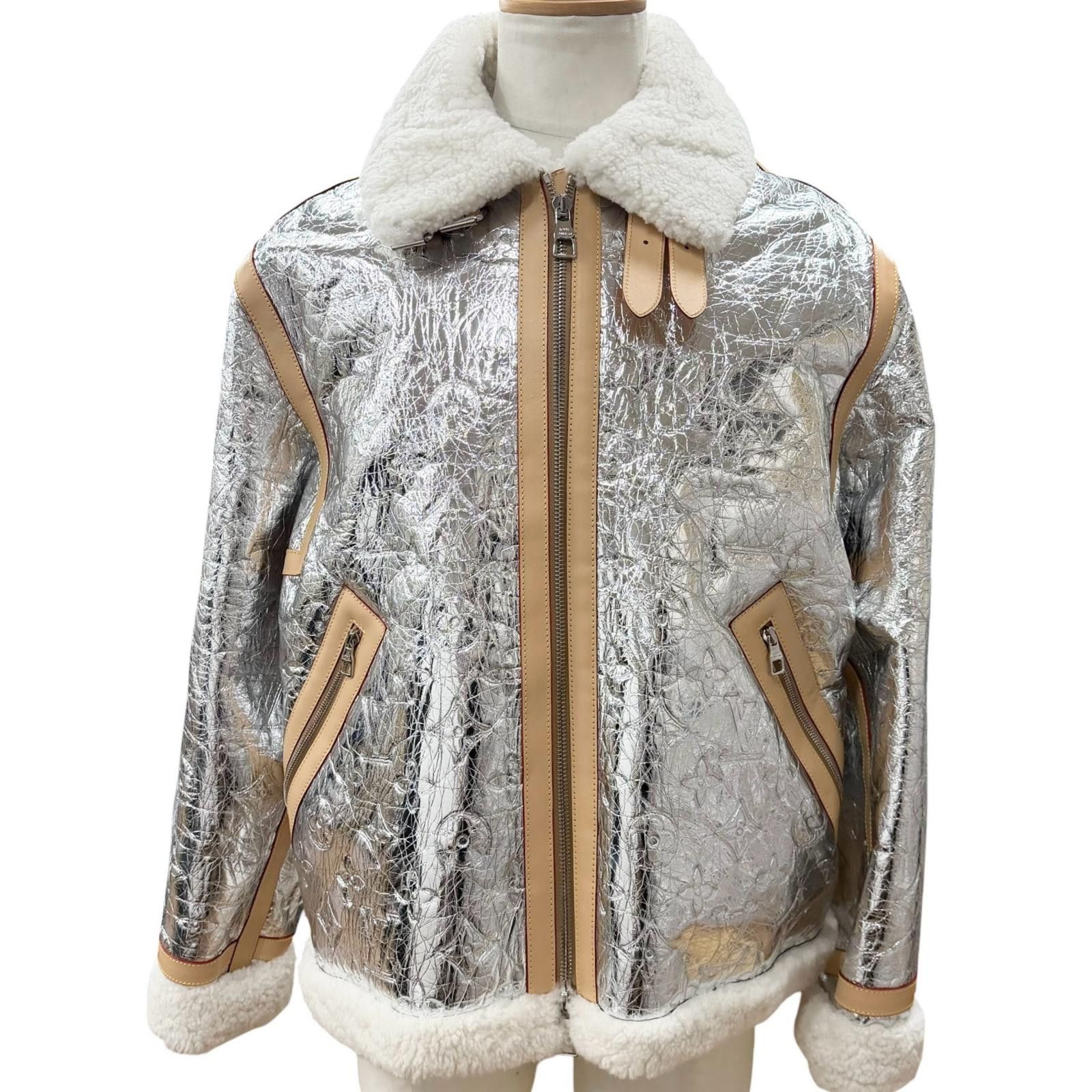 Louis Vuitton Louis Vuitton Louis Vuitton Shearling Jacket Leather Outerwear DUTY FREE for USA Size ONE SIZE - 1 Thumbnail