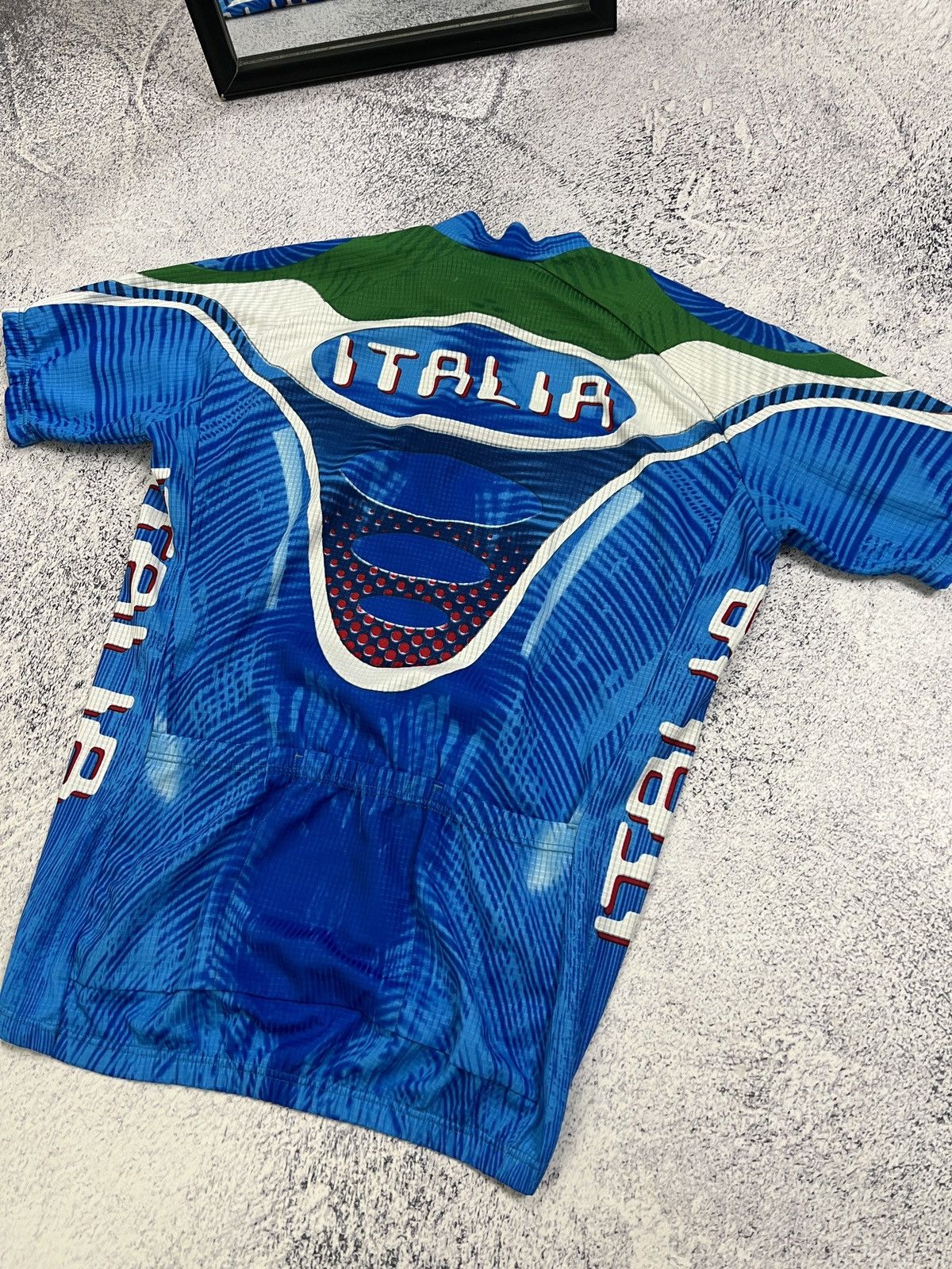 Vintage Castelli Italia Velo Cycling Jersey Crazy Overprint Rare Size US XL / EU 56 / 4 - 9 Thumbnail