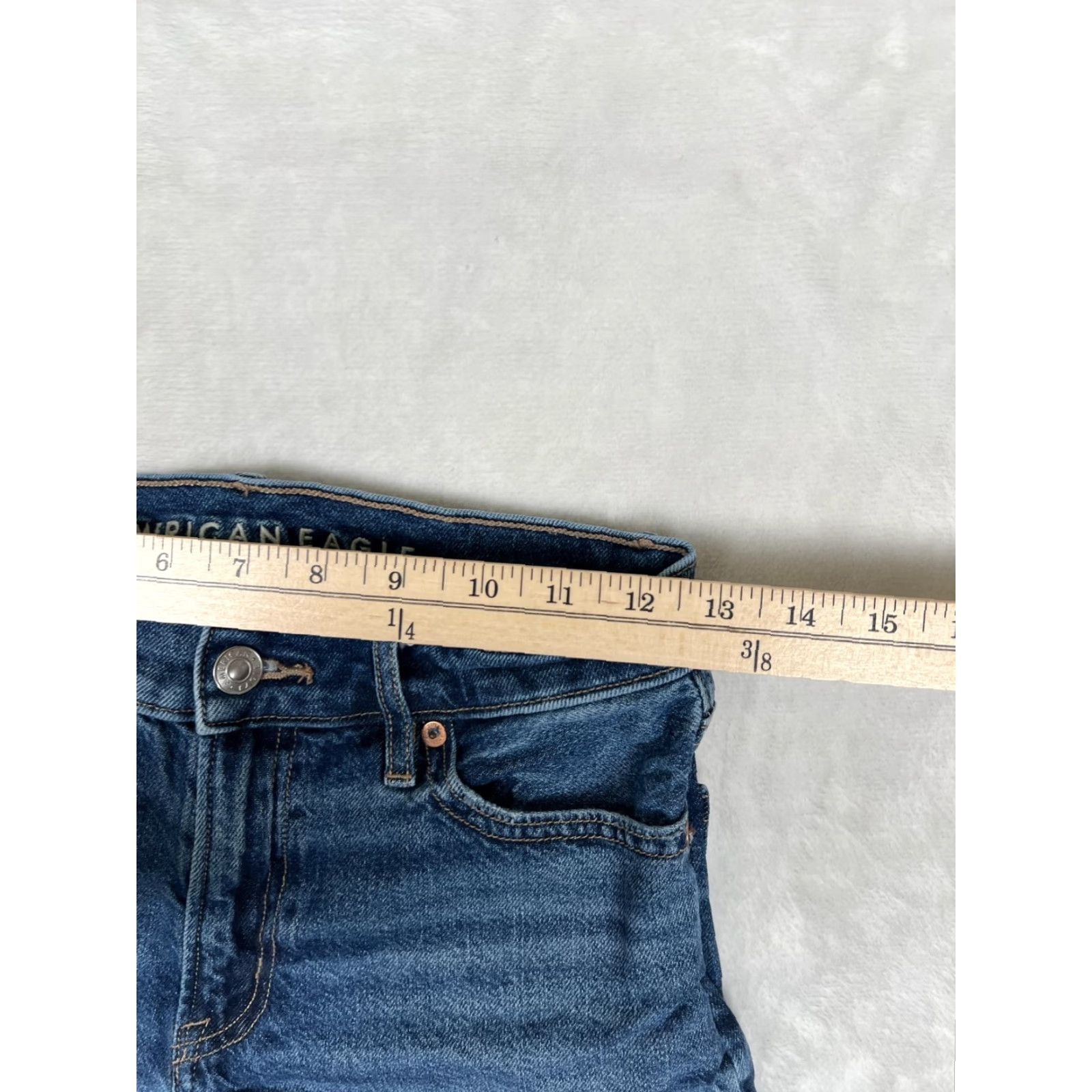 American Eagle Outfitters American Eagle Shorts Womens 00 Blue Relaxed Denim Cut-Off Cuffed Casual Short Size 24" / US 00 / IT 34 - 3 Thumbnail