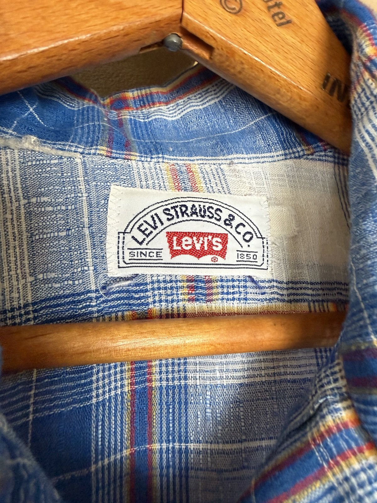Vintage Vintage 70s Levi's Button Up Flannel Shirt Size US M / EU 48-50 / 2 - 5 Thumbnail