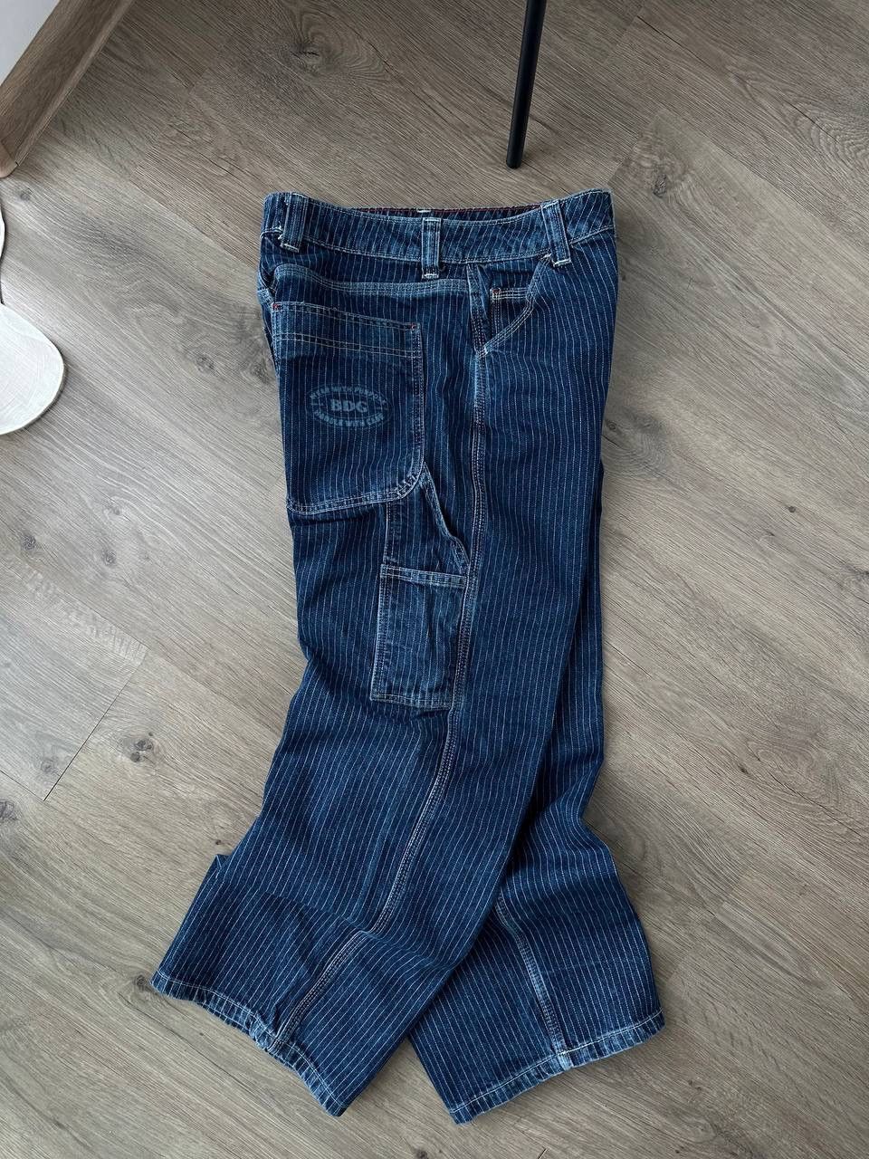 Japanese Brand × Vintage Vintage BDC Blue Baggy Carpenter Striped Pants Size US 32 / EU 48 - 16 Thumbnail