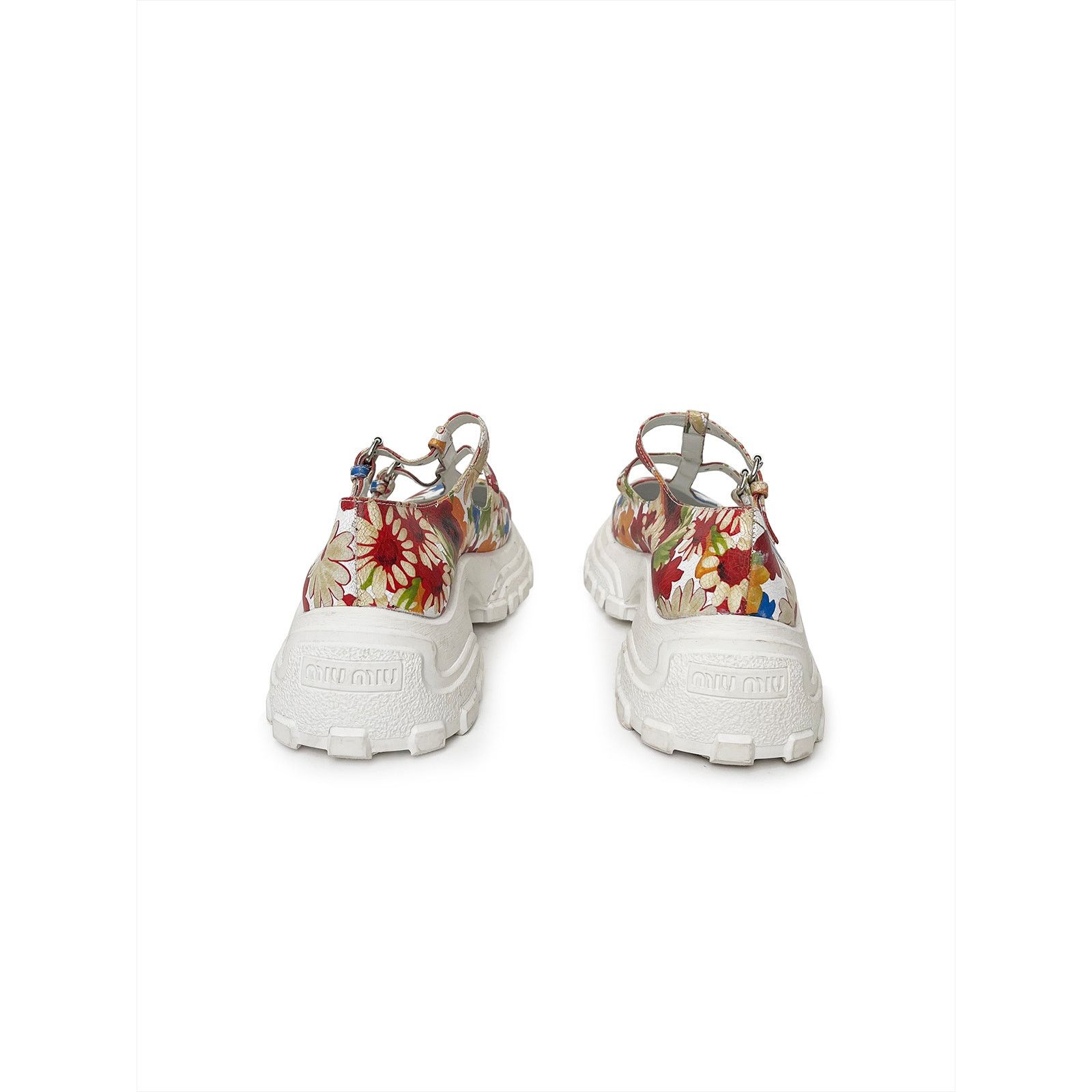 Miu Miu Floral utility sandal/open sneaker Size US 8.5 / IT 38.5 - 5 Thumbnail
